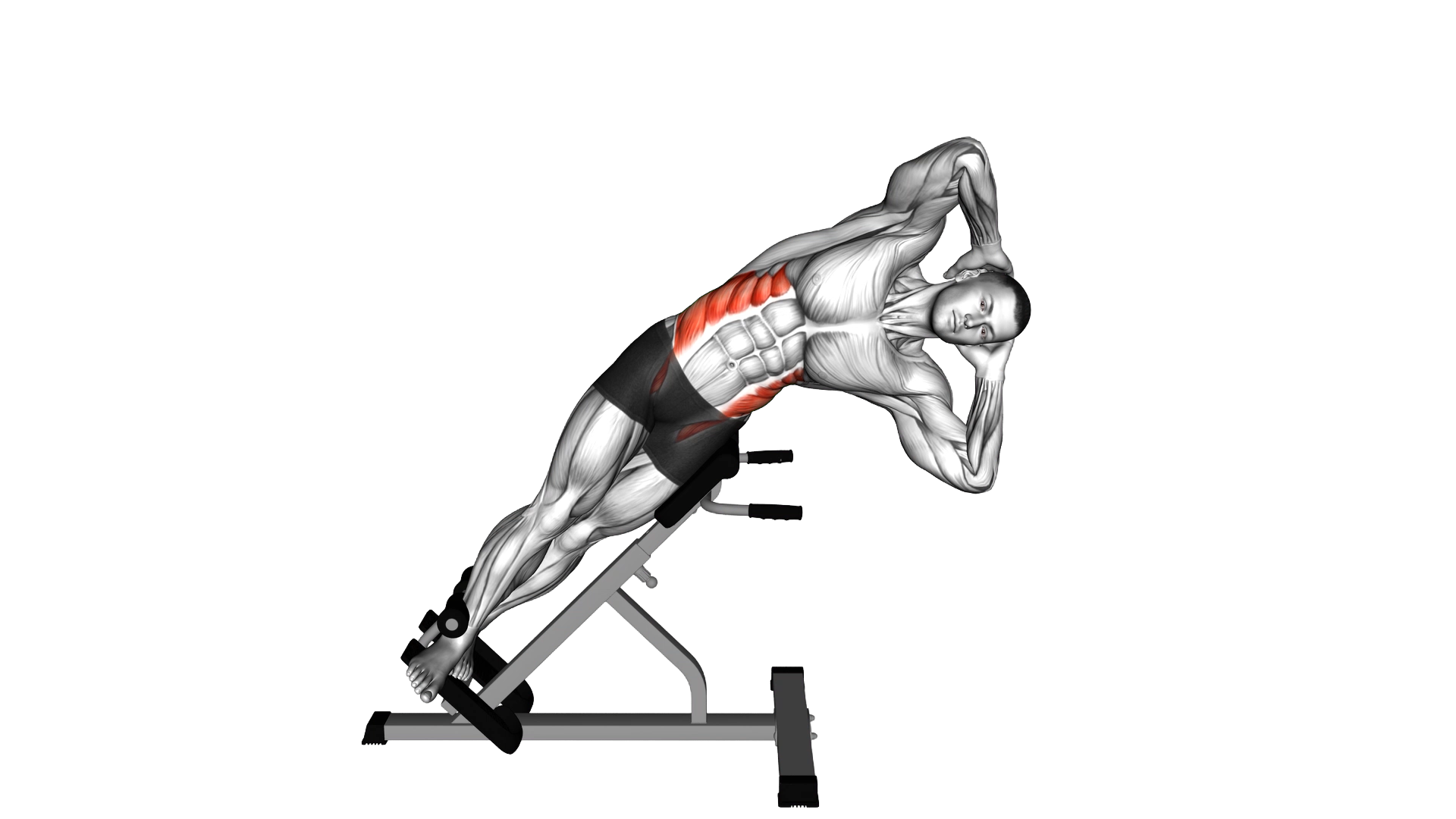 45 degree Side Bend exercise demonstration