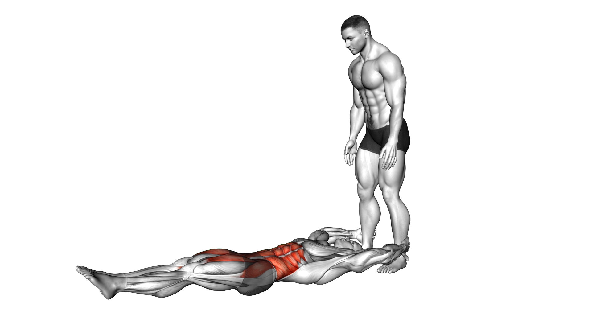 Assisted Lying Leg Raise With Throw Down exercise thumbnail