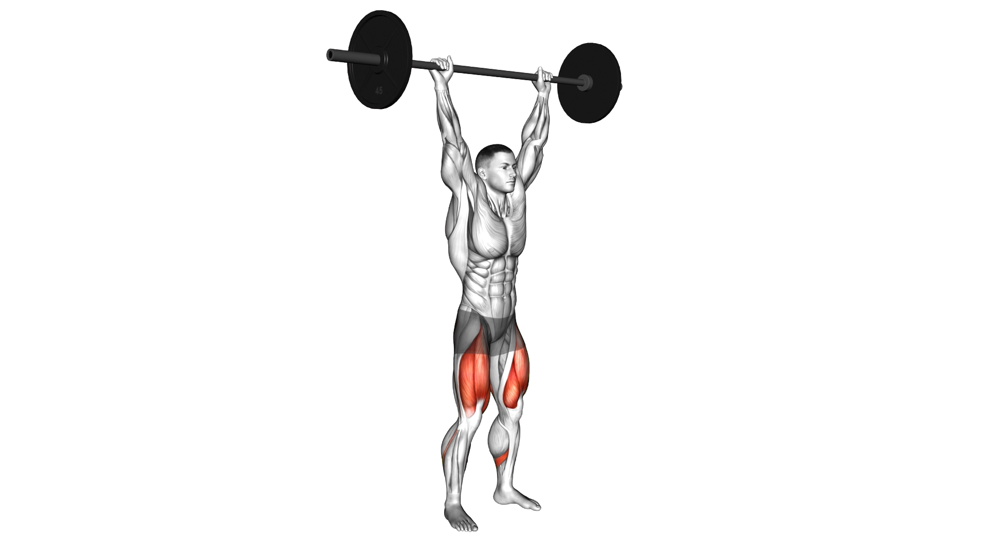 Barbell Overhead Squat exercise demonstration
