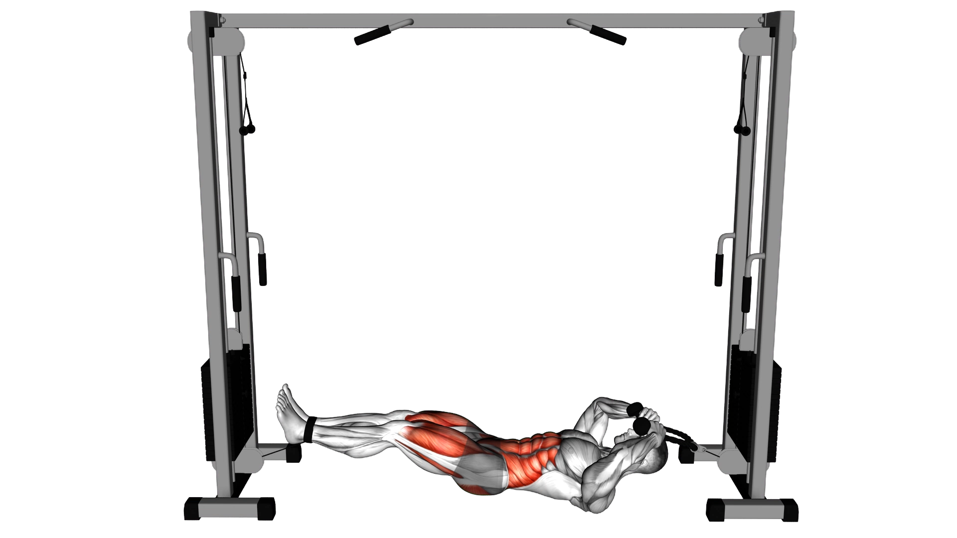 Cable Tuck Reverse Crunch exercise demonstration