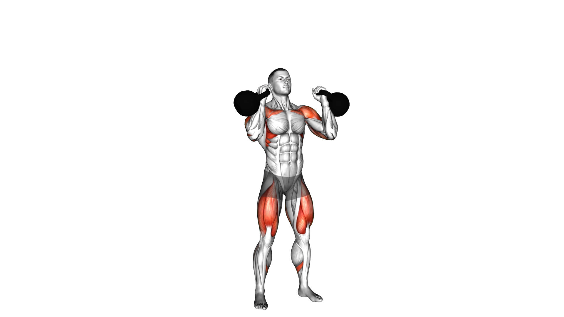 Kettlebell Double Push Press exercise thumbnail