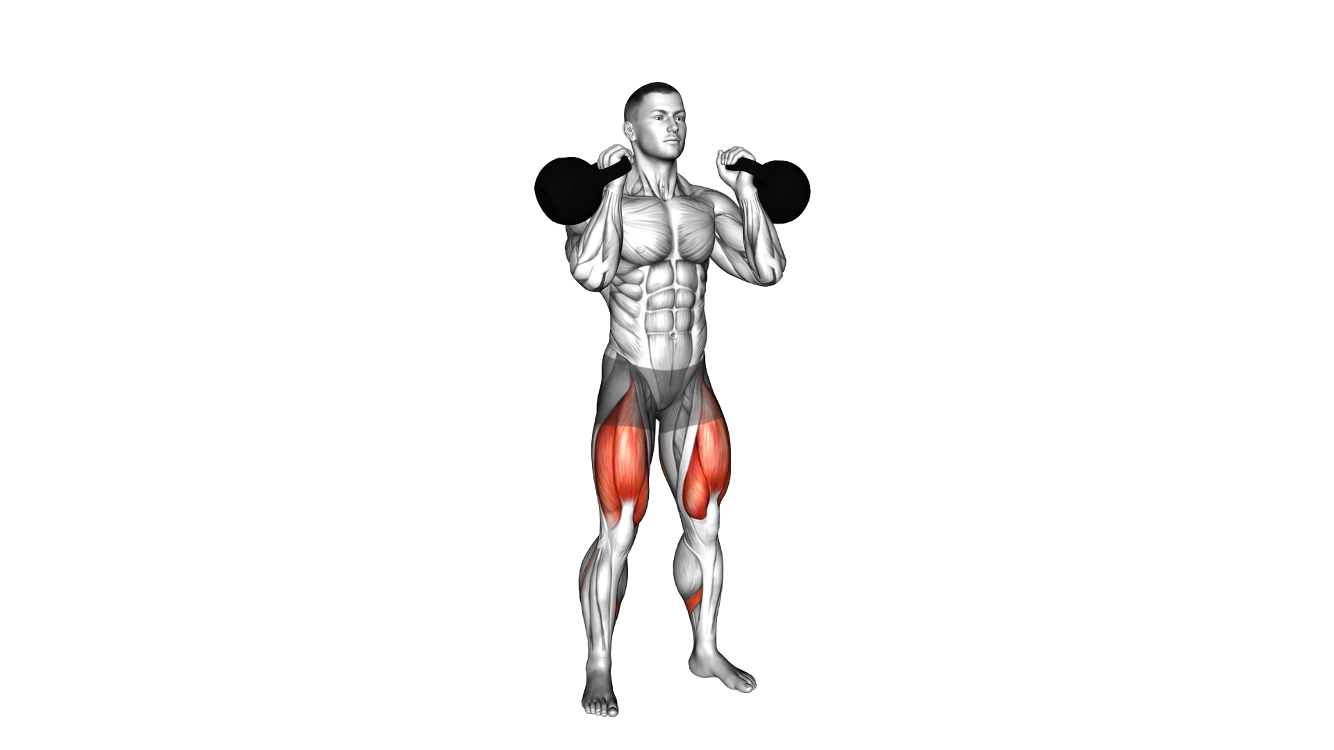 Kettlebell Front Squat exercise thumbnail