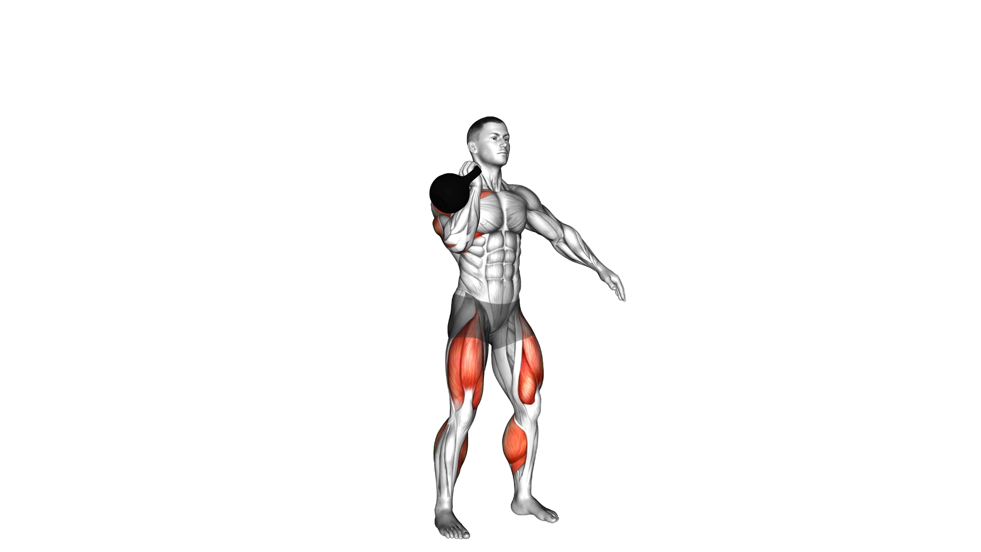 Kettlebell One Arm Jerk exercise demonstration