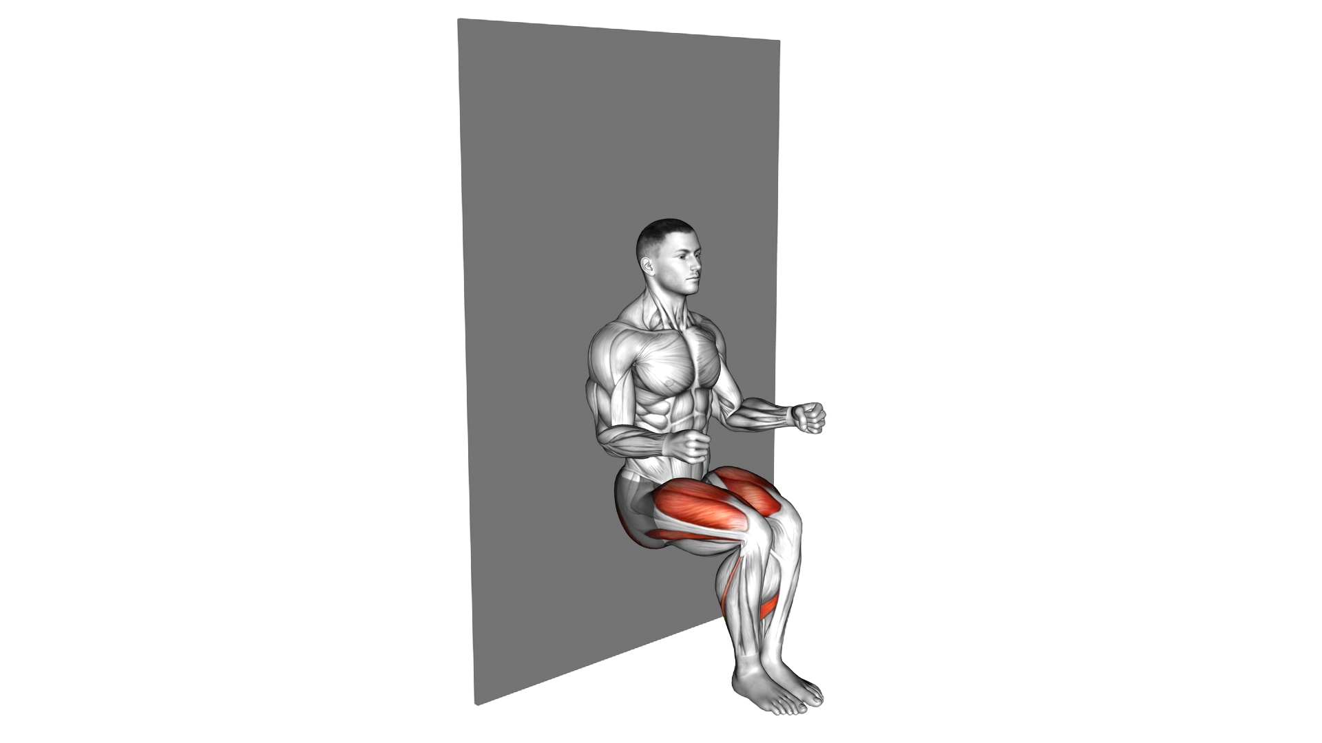 March Sit (wall) exercise demonstration