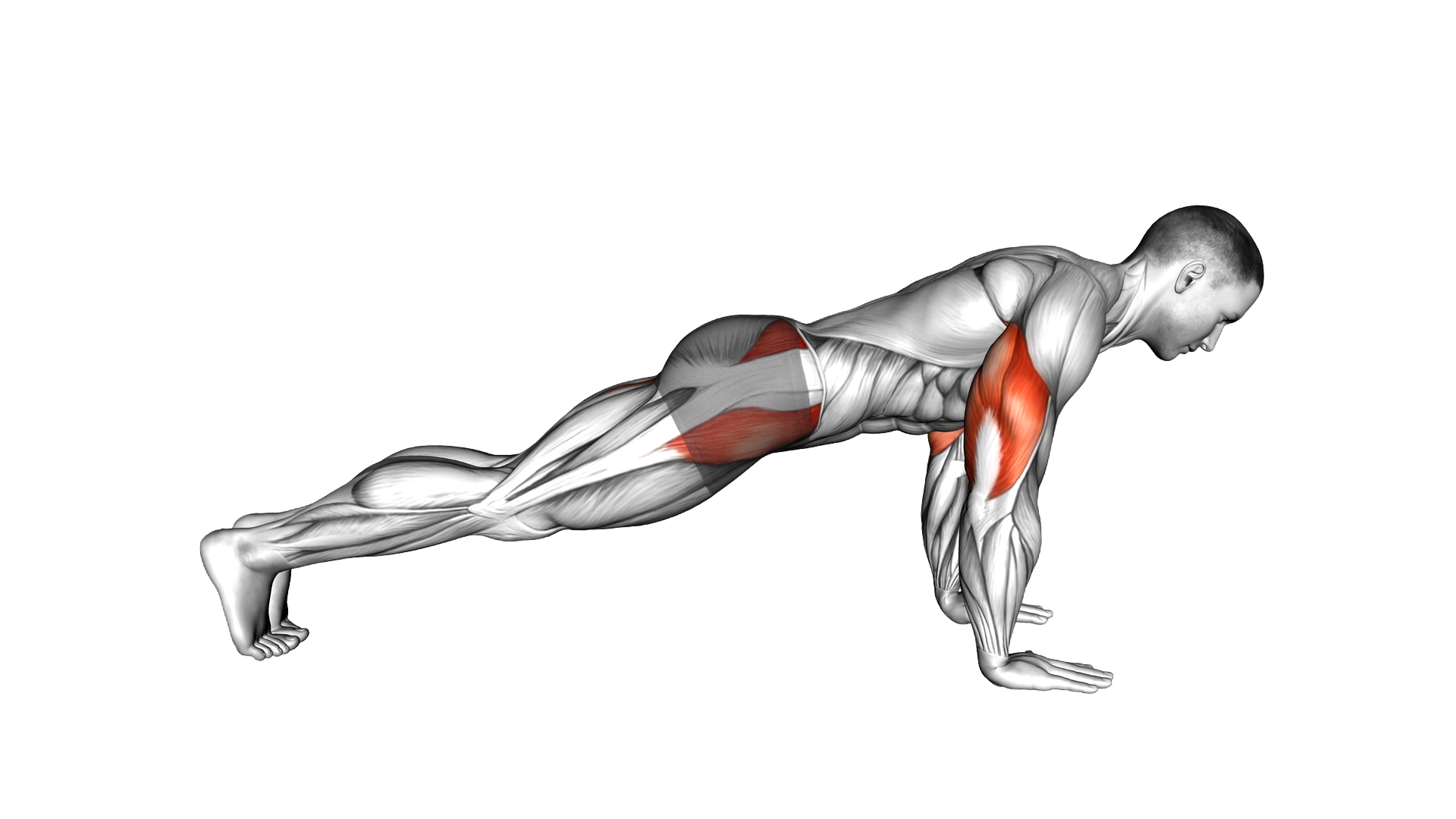 Push Up Inside Leg Kick exercise demonstration