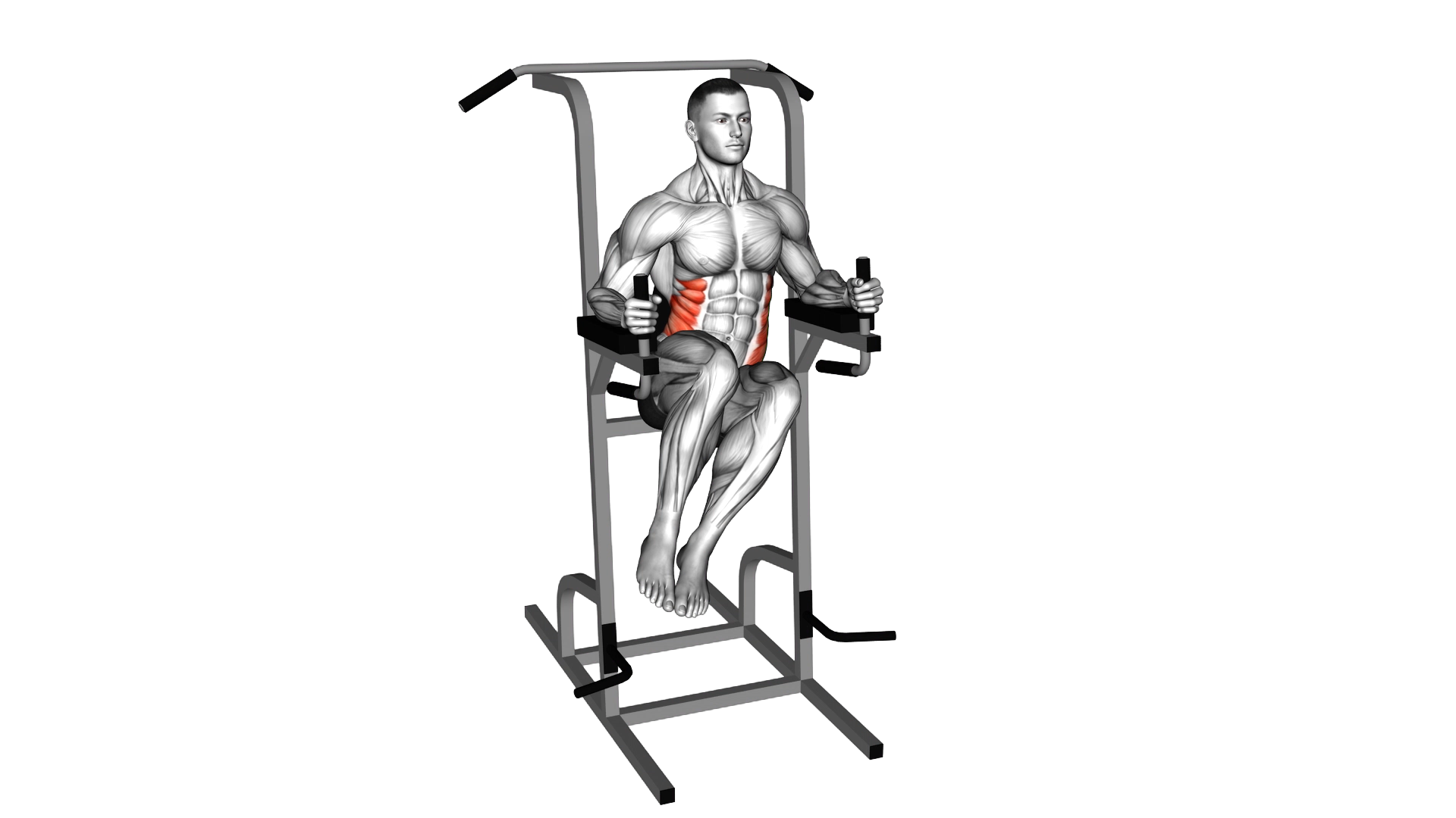 Side Hip (on parallel bars) exercise demonstration