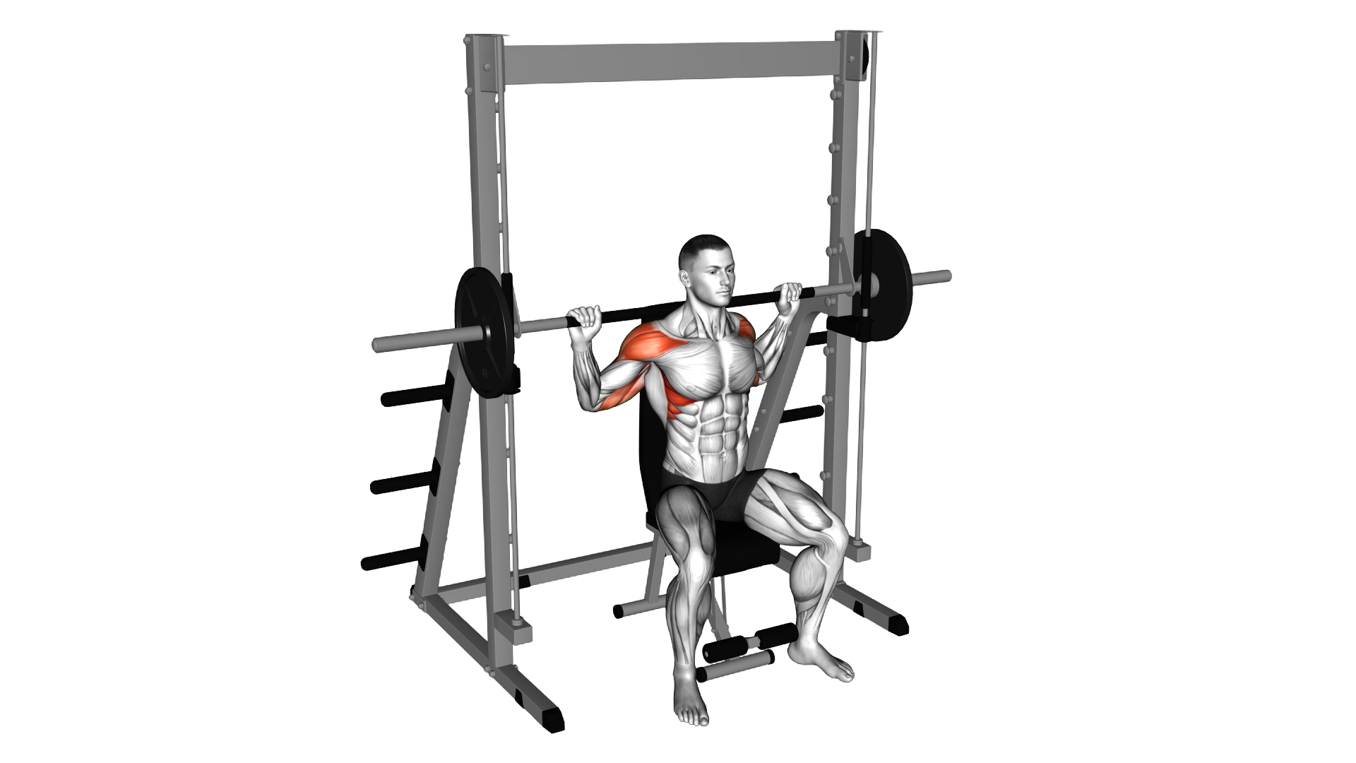 Smith Behind Neck Press exercise thumbnail