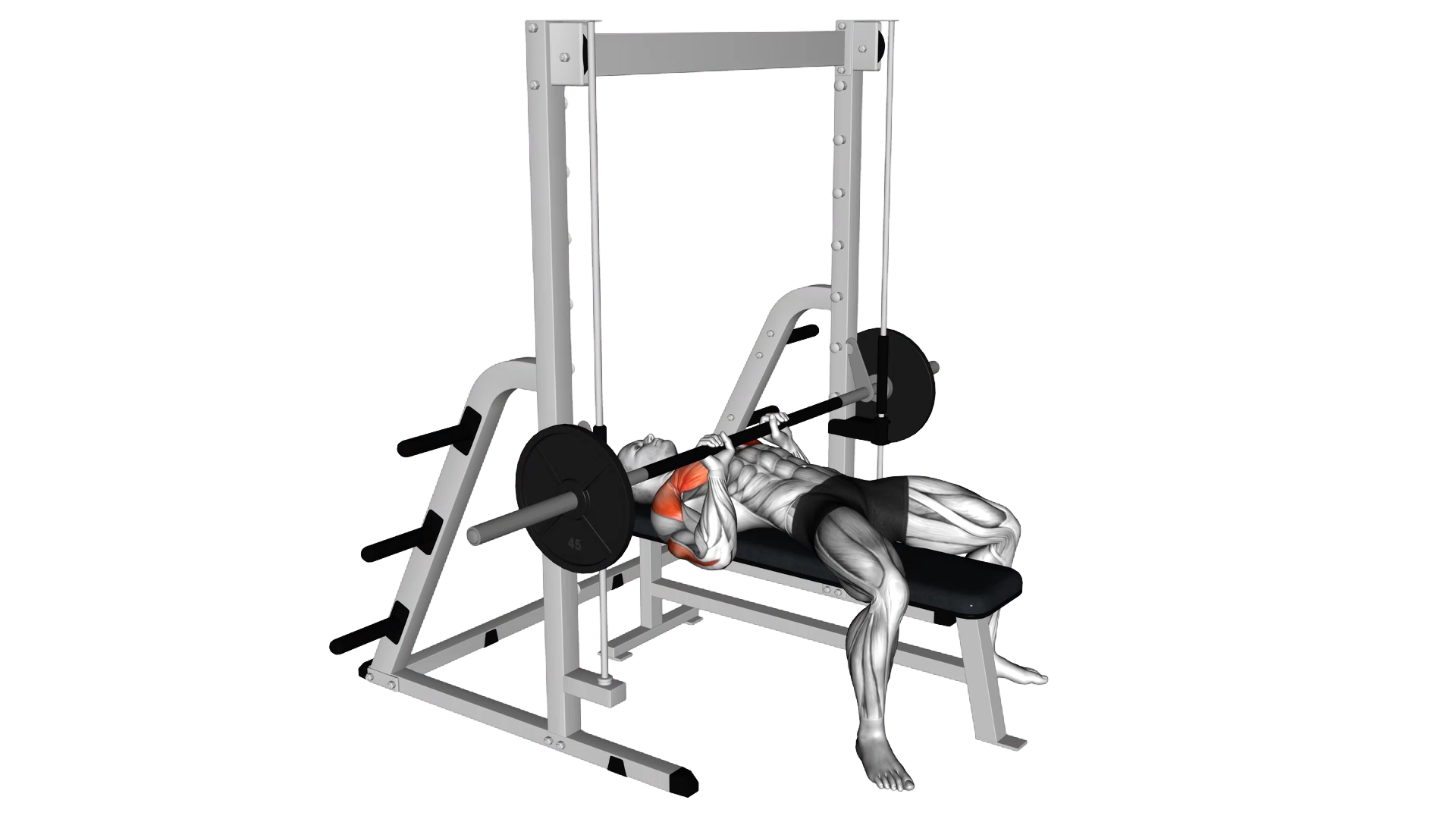 Smith Close Grip Bench Press exercise thumbnail