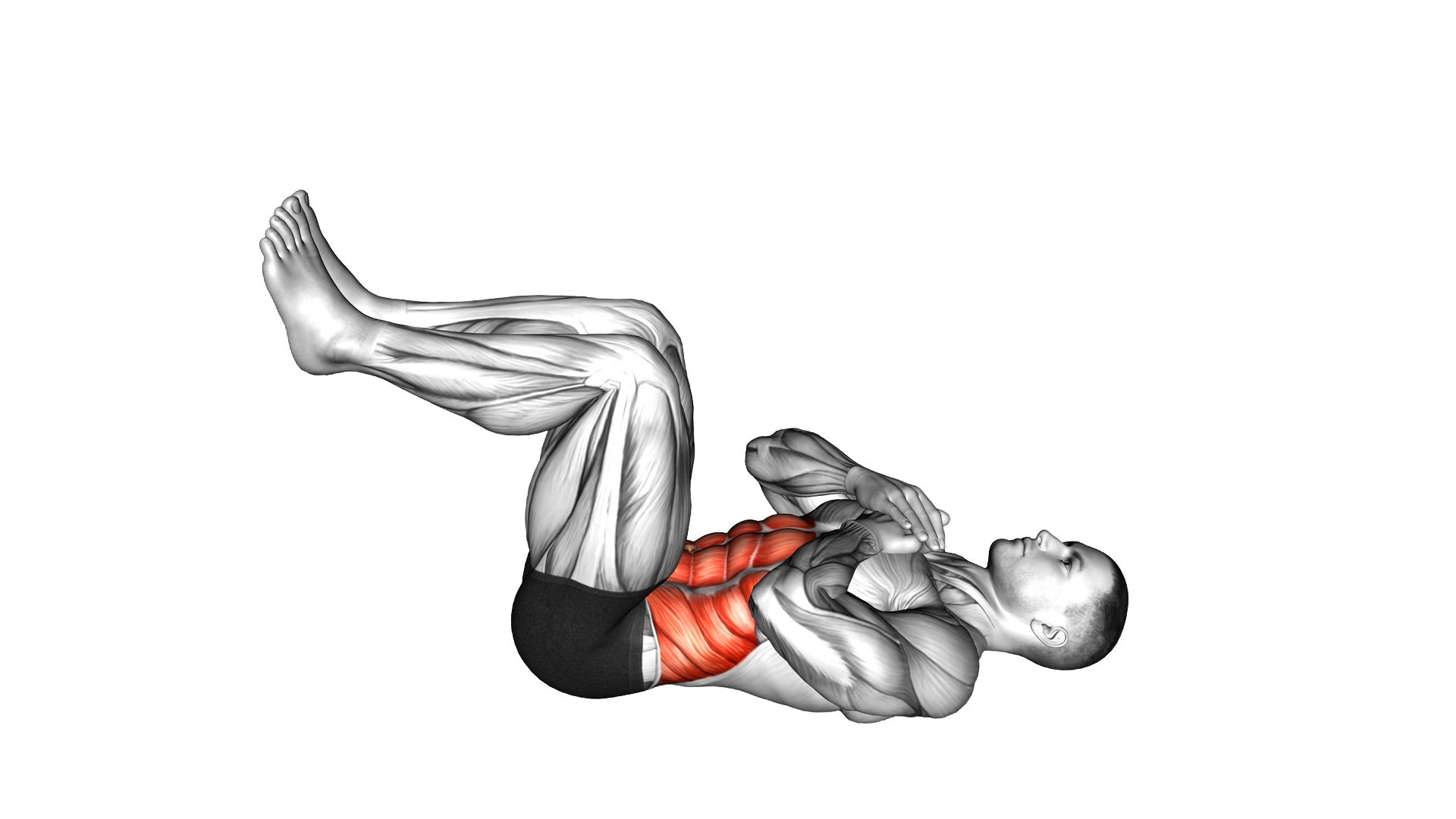 Tuck Crunch exercise demonstration