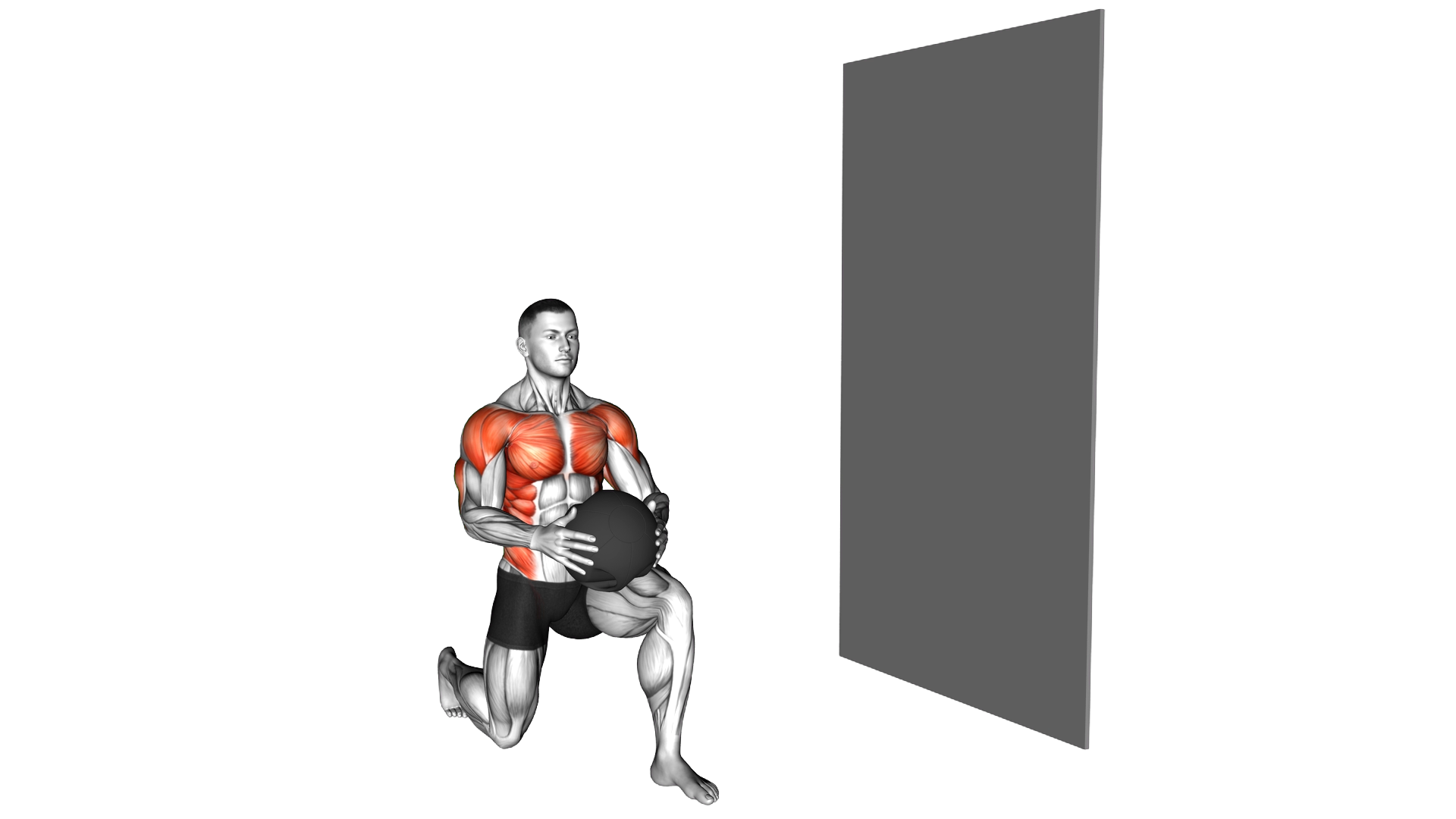 Medicine Ball Kneeling Throw exercise demonstration