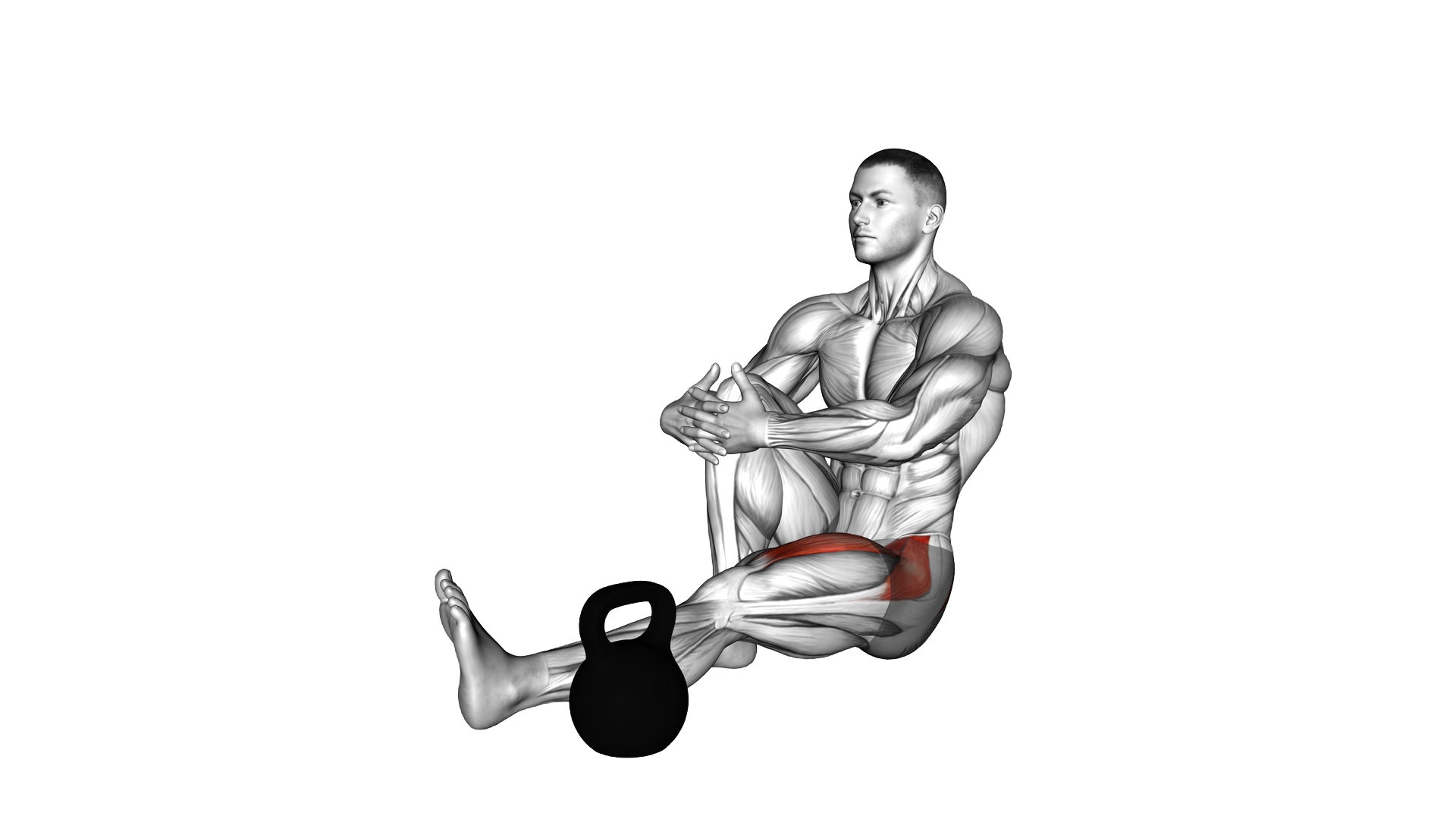 Sitting Straight Leg Hurdle exercise demonstration