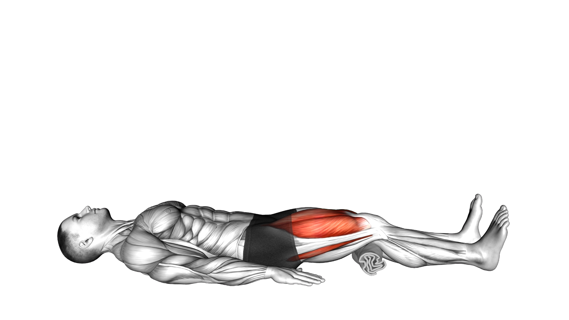 Lying Isometric Quad Hold exercise demonstration