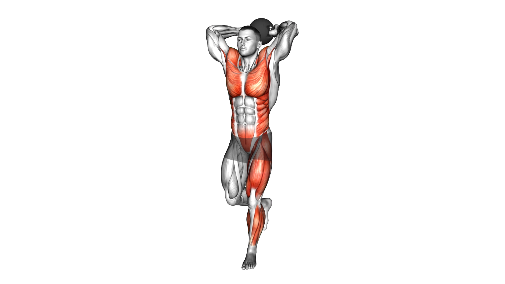 Medicine Ball Single Leg Balance Around Head Rota exercise demonstration