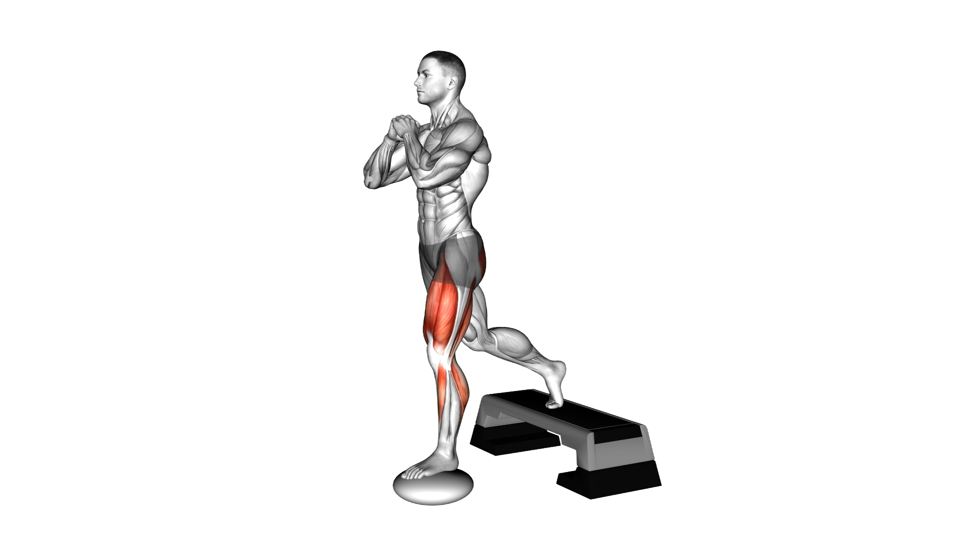 Bulgarian Split Squat with Pillow and StepBox exercise demonstration