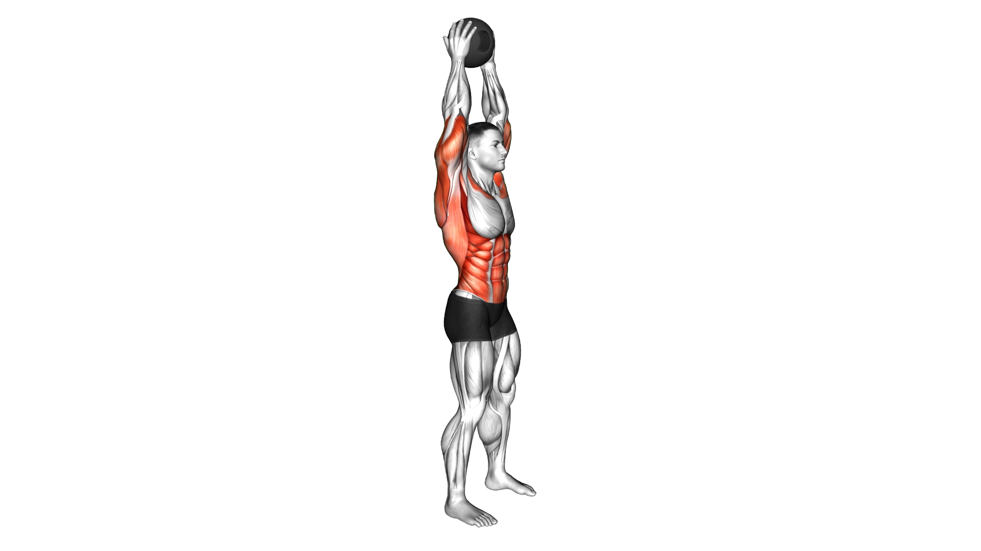 Medicine Ball Overhead Slam exercise demonstration