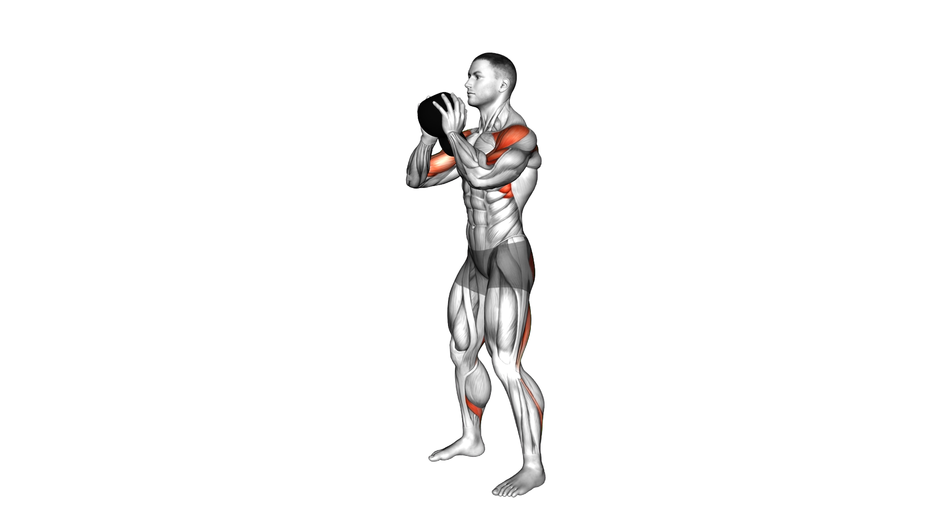 Kettlebell Open Palm Clean exercise demonstration