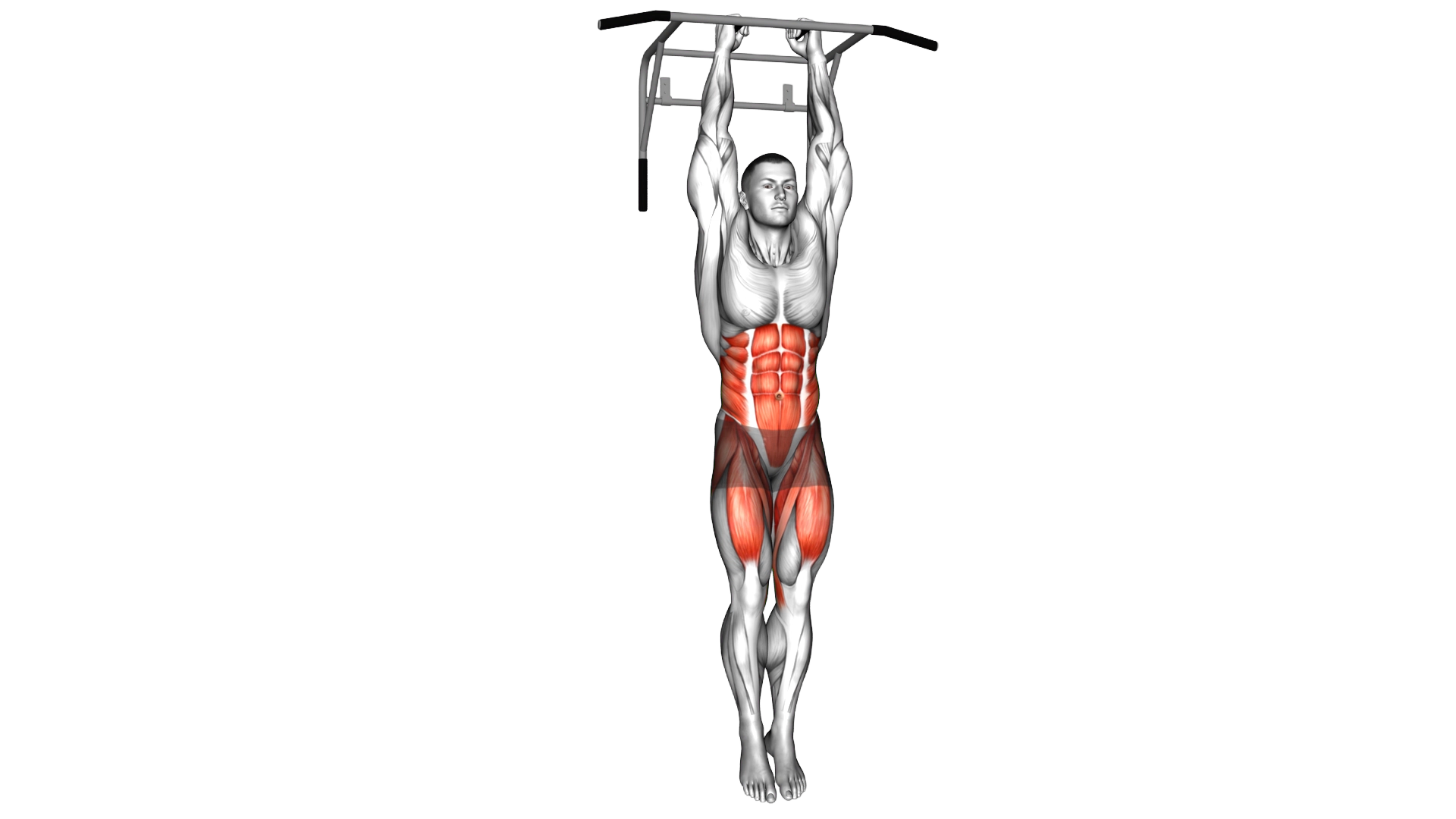 Hanging Oblique Knee Raise exercise demonstration