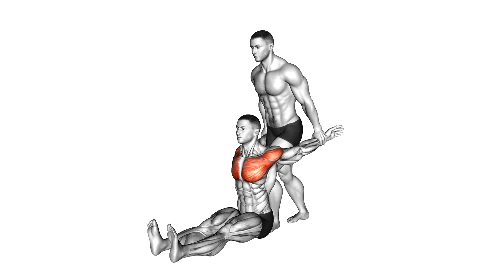 Assisted Seated Chest Stretch exercise thumbnail
