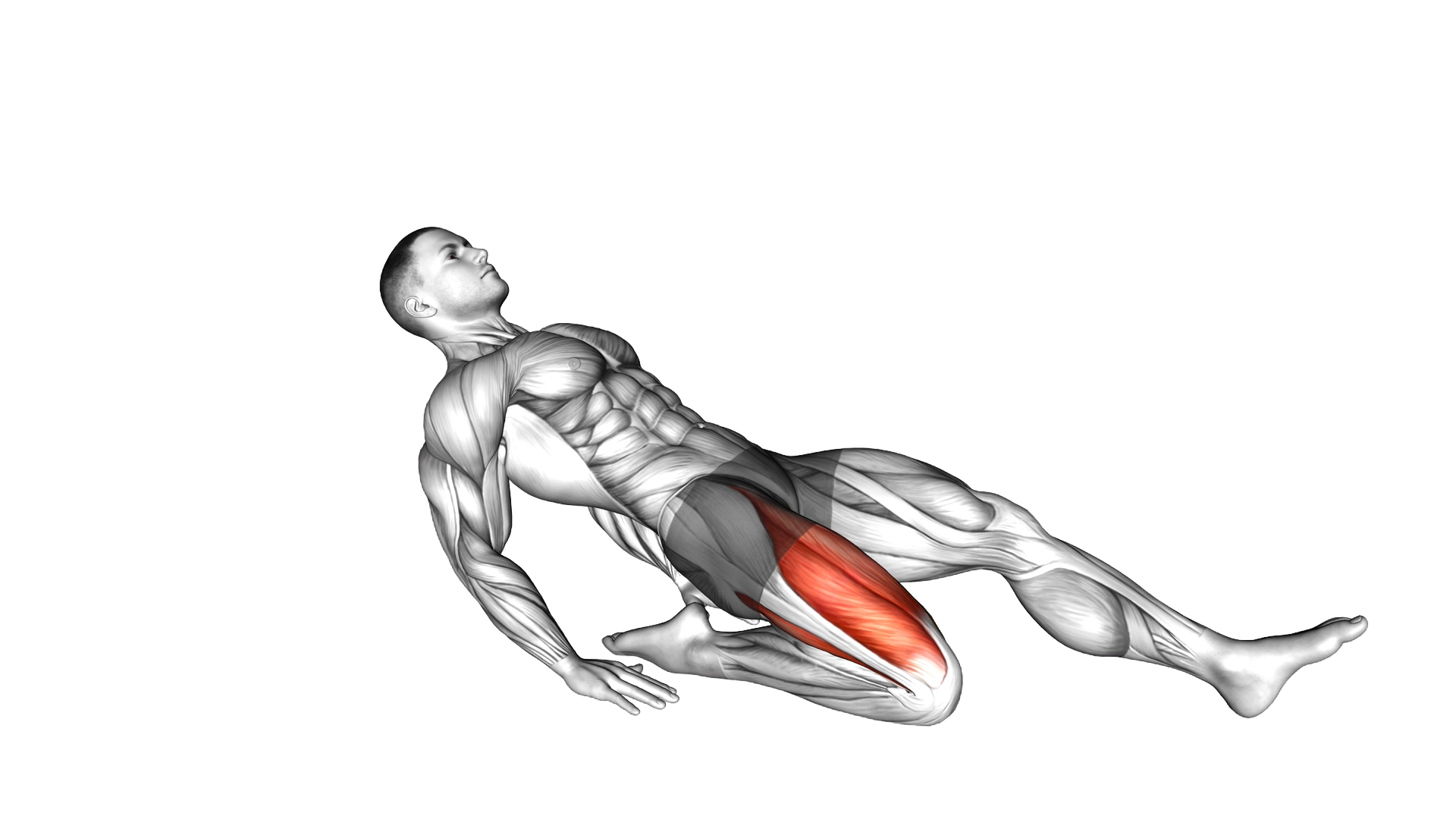 Single Lean Back Quadriceps Stretch exercise demonstration
