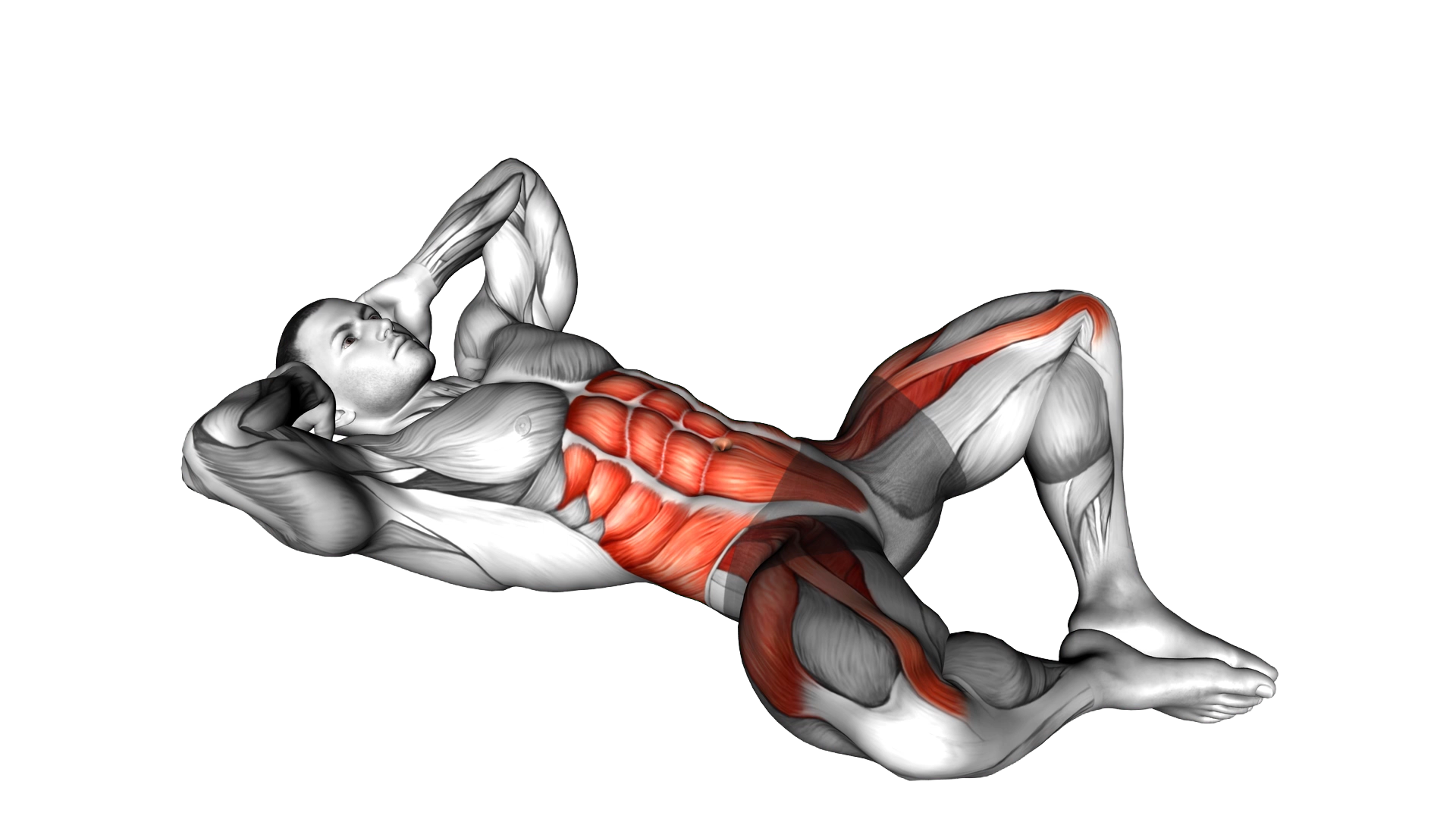 Frog Crunch exercise demonstration