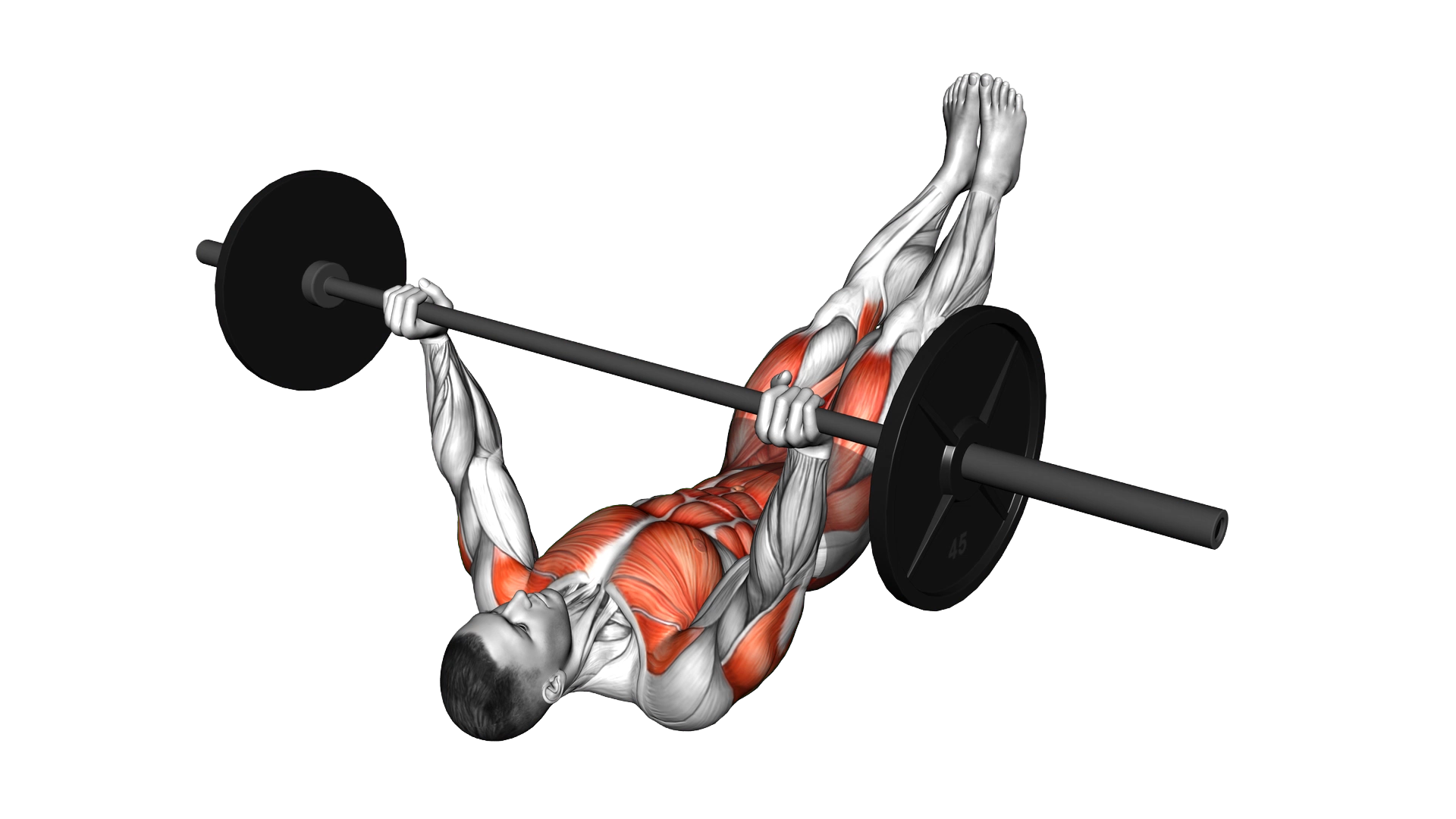 Barbell Leg Twist Press exercise thumbnail