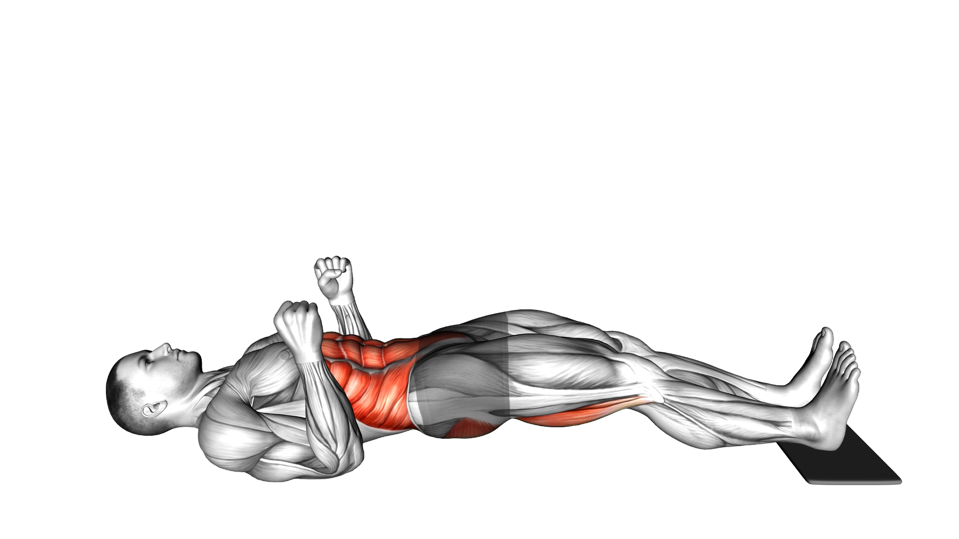 Sliding Leg Curl on Floor with Towel exercise demonstration