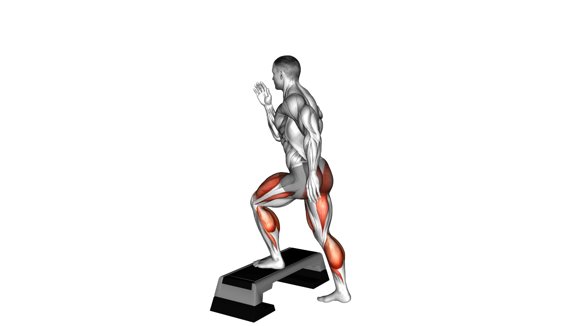 Split Jump to Box exercise demonstration