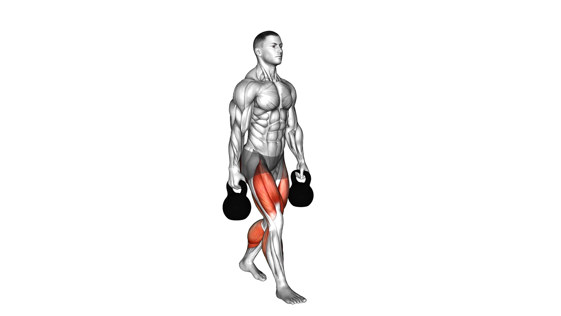 Kettlebell Farmers Carry exercise demonstration