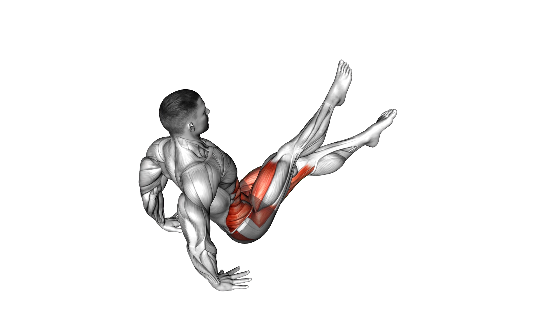 Scissors (advanced) exercise demonstration