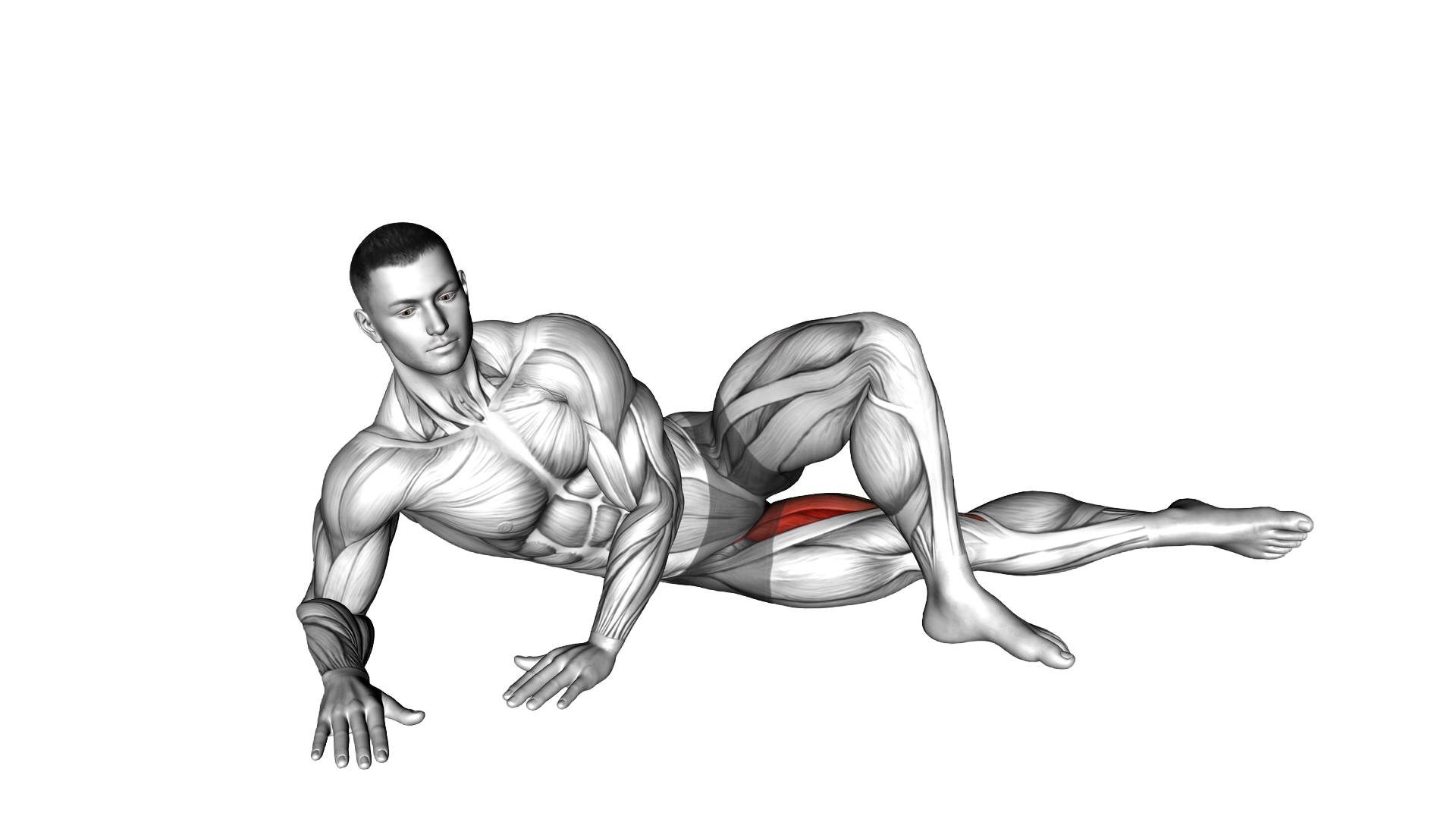 Side Lying Hip Adduction exercise demonstration