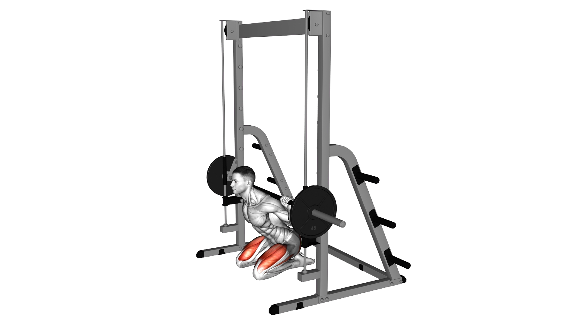 Smith Kneeling Hip Thrust exercise demonstration