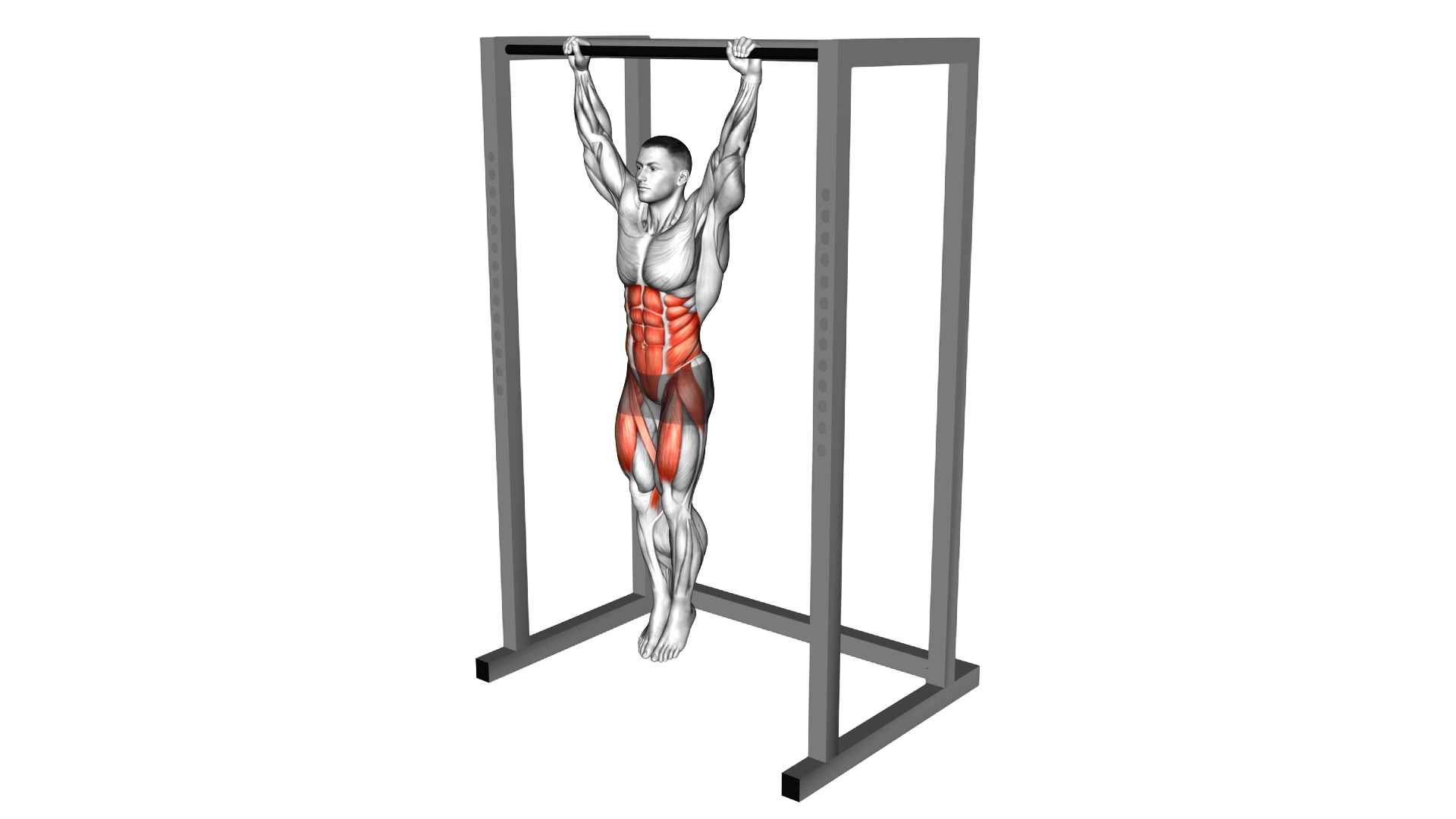 Hanging Toes to Bar exercise demonstration