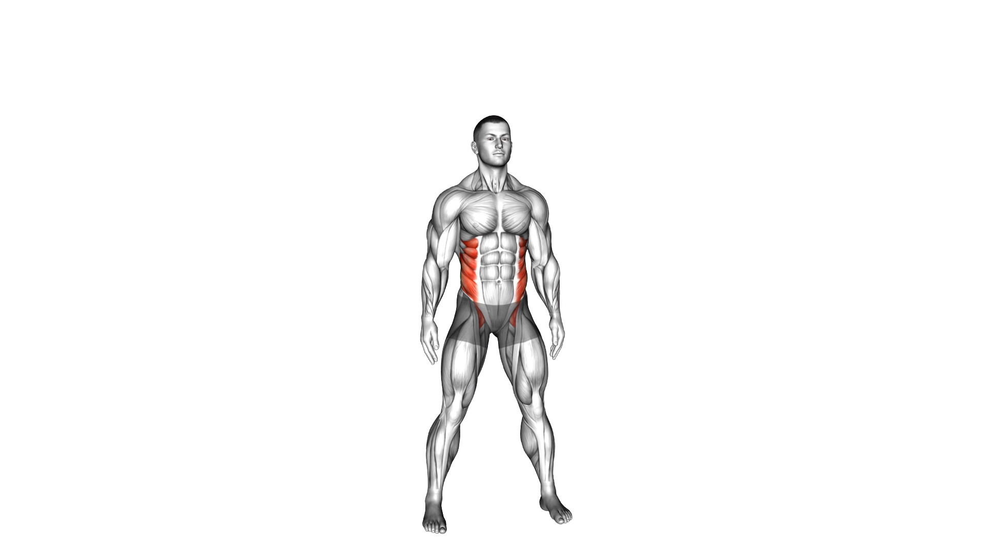 Standing Side Bend (bent arm) exercise demonstration