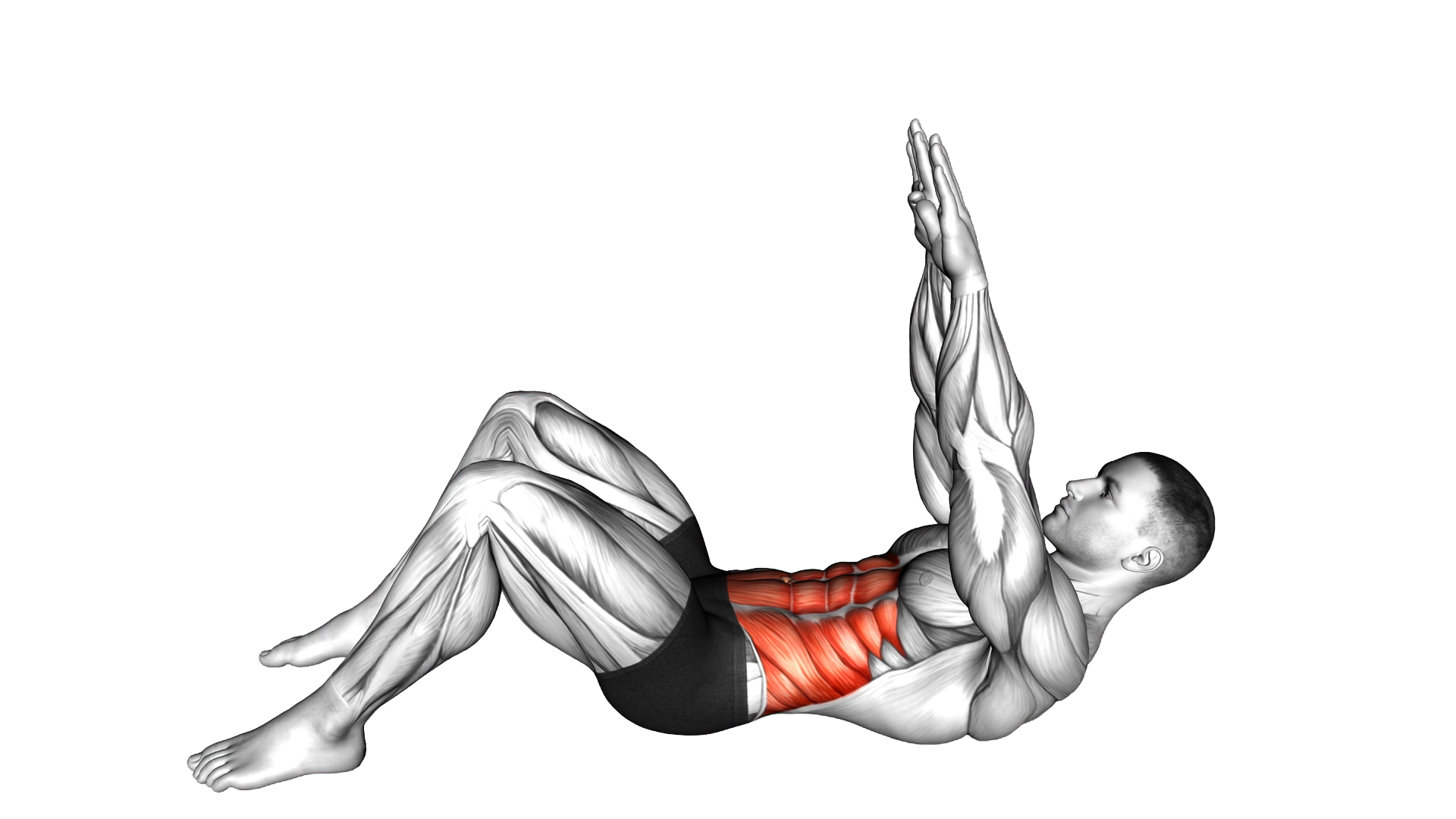 Long Arm Crunch exercise demonstration