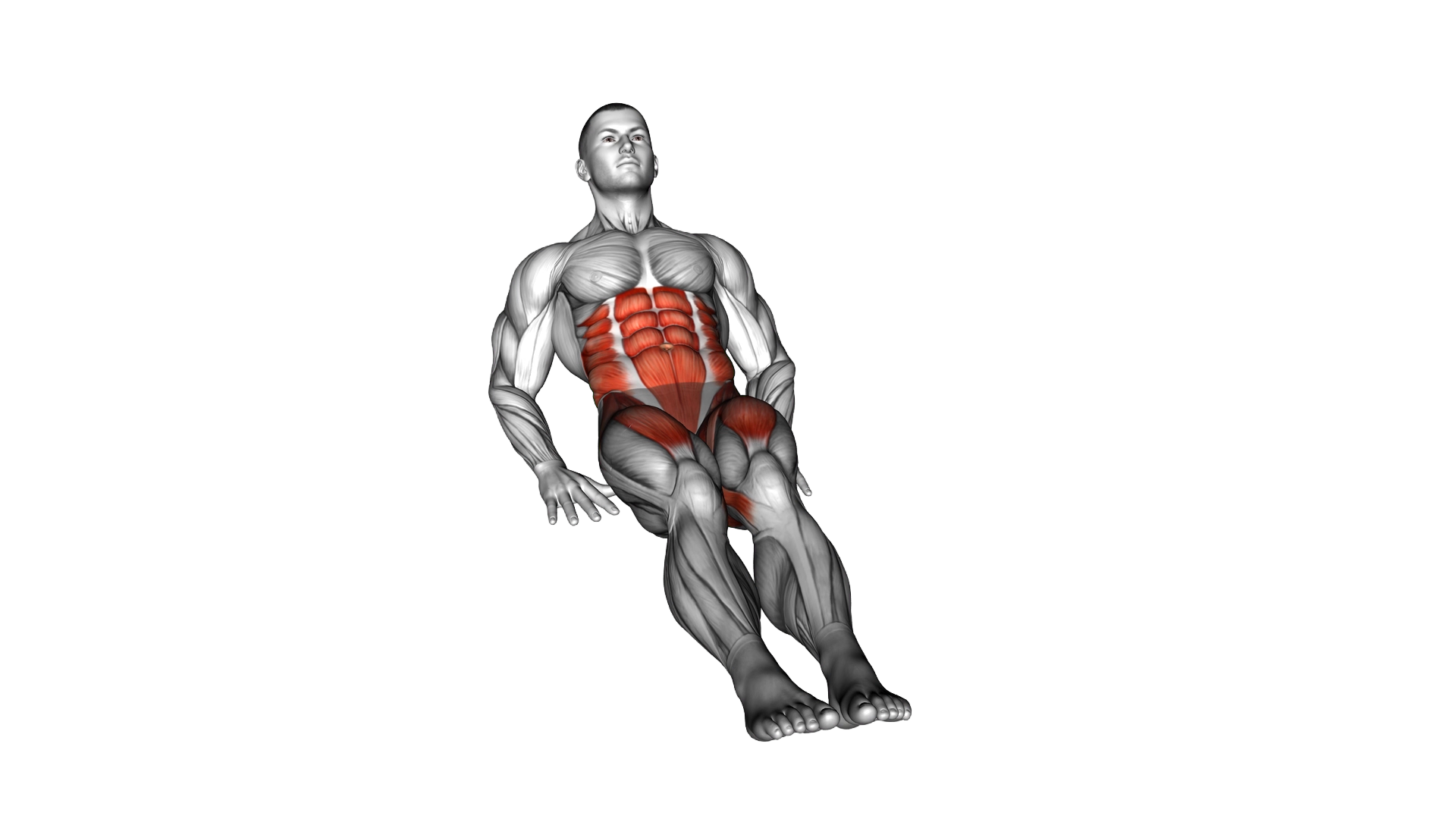 Seated Circle Leg Crunch exercise demonstration