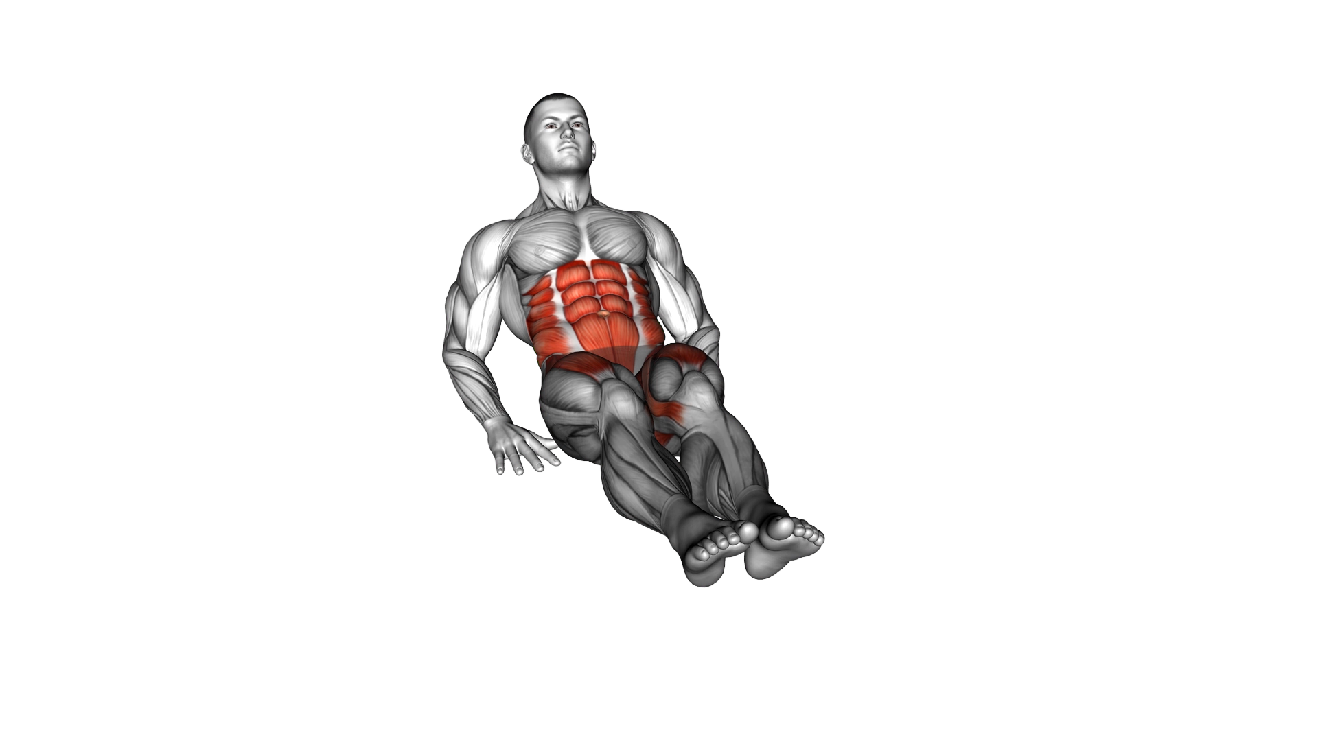 Seated 8 Leg Crunch exercise demonstration
