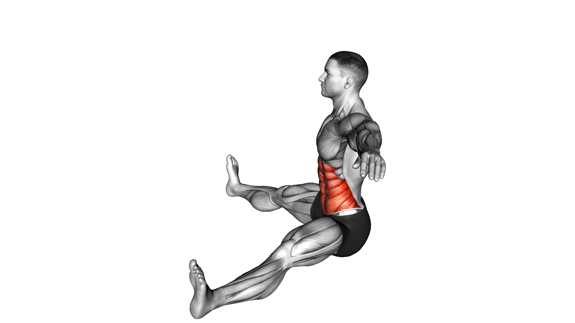 Seated Twist (Straight Arm) exercise demonstration