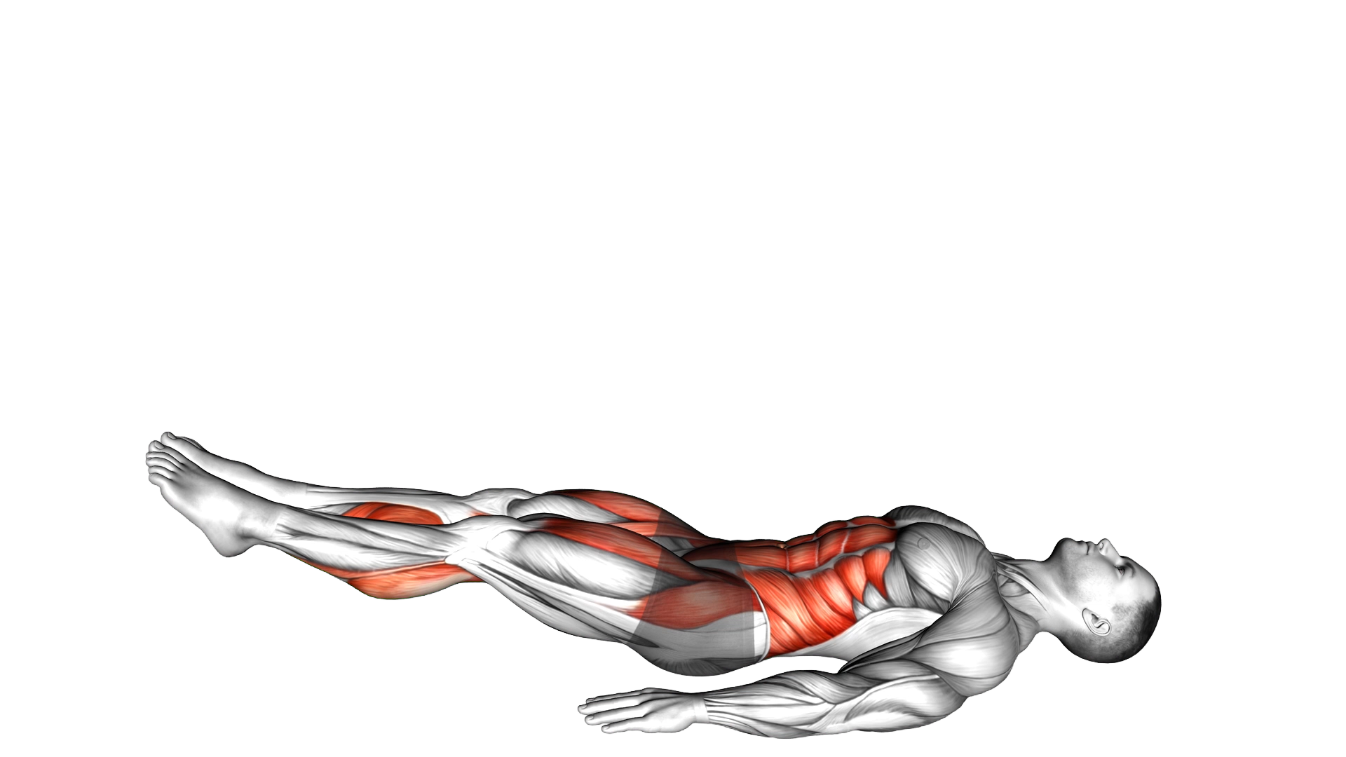 Single Straight Leg Stretch exercise demonstration