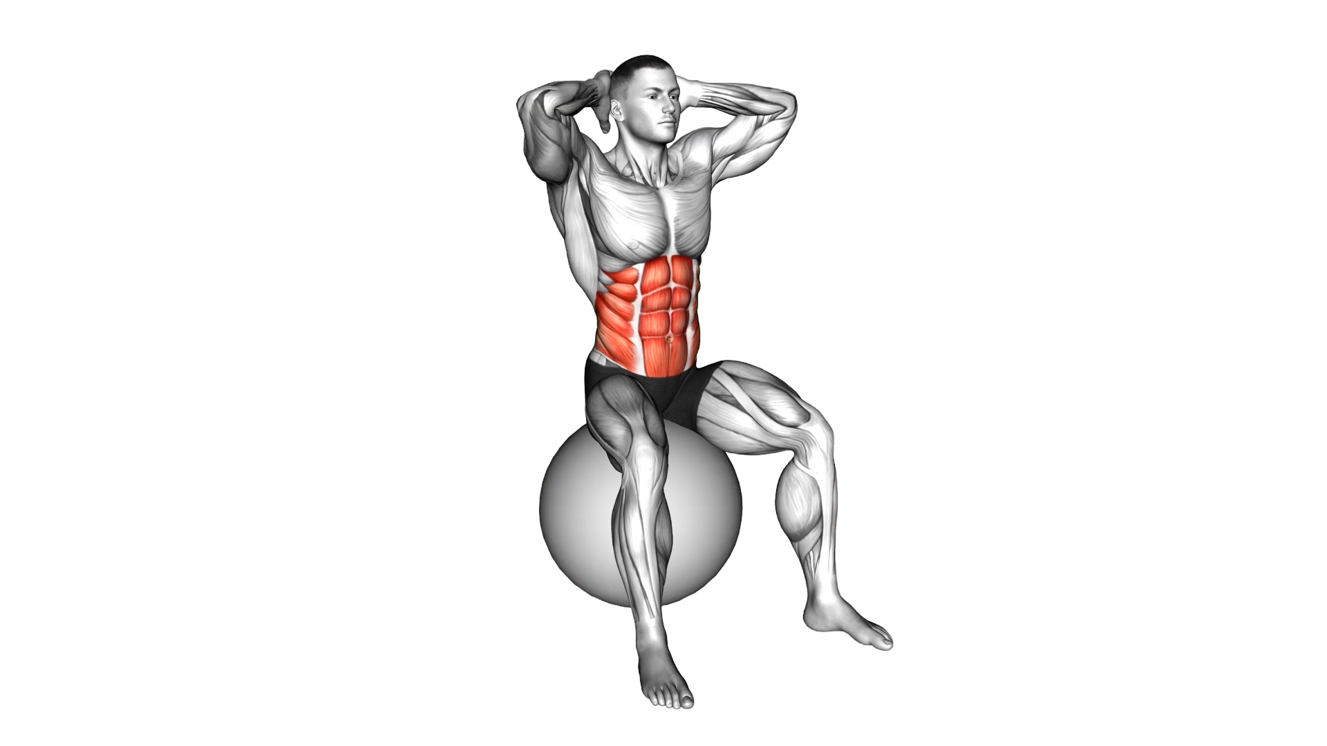 Spinal Stretch (on stability ball) exercise demonstration