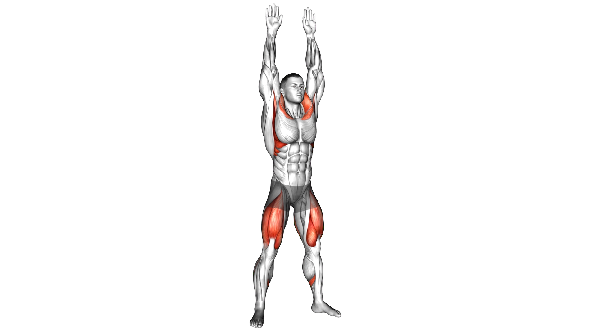 Bodyweight Full Squat with Overhead Press exercise demonstration