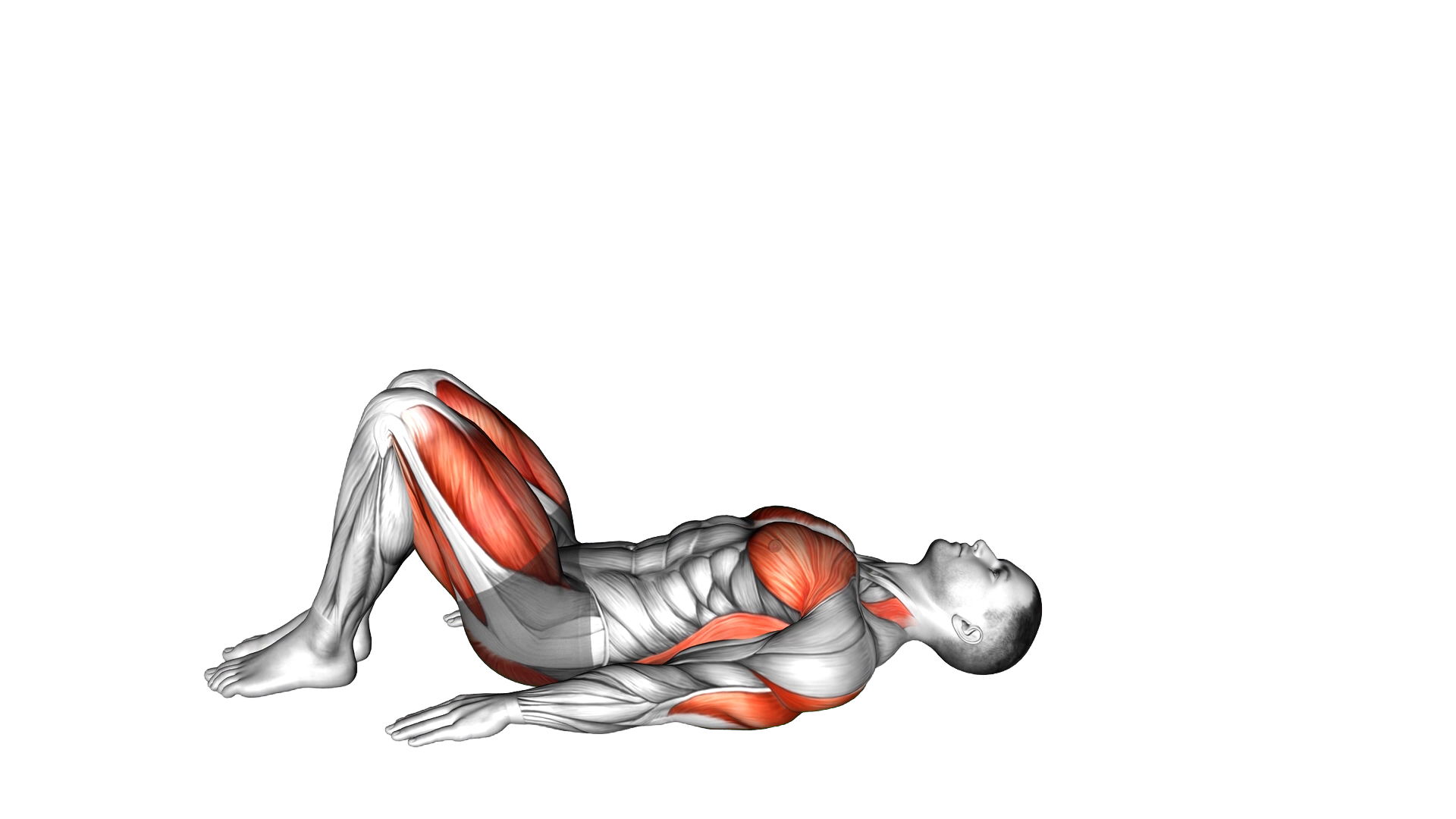 Bridge Pose Setu Bandhasana exercise demonstration
