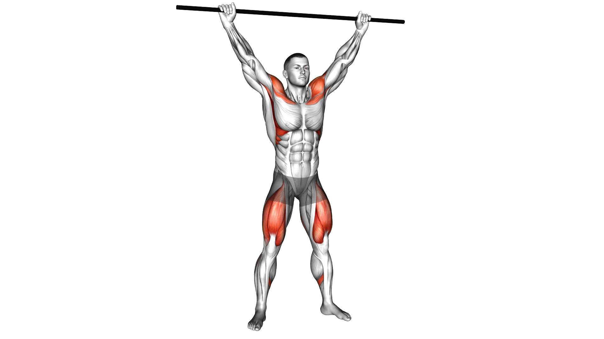 PVC Overhead Squat exercise demonstration