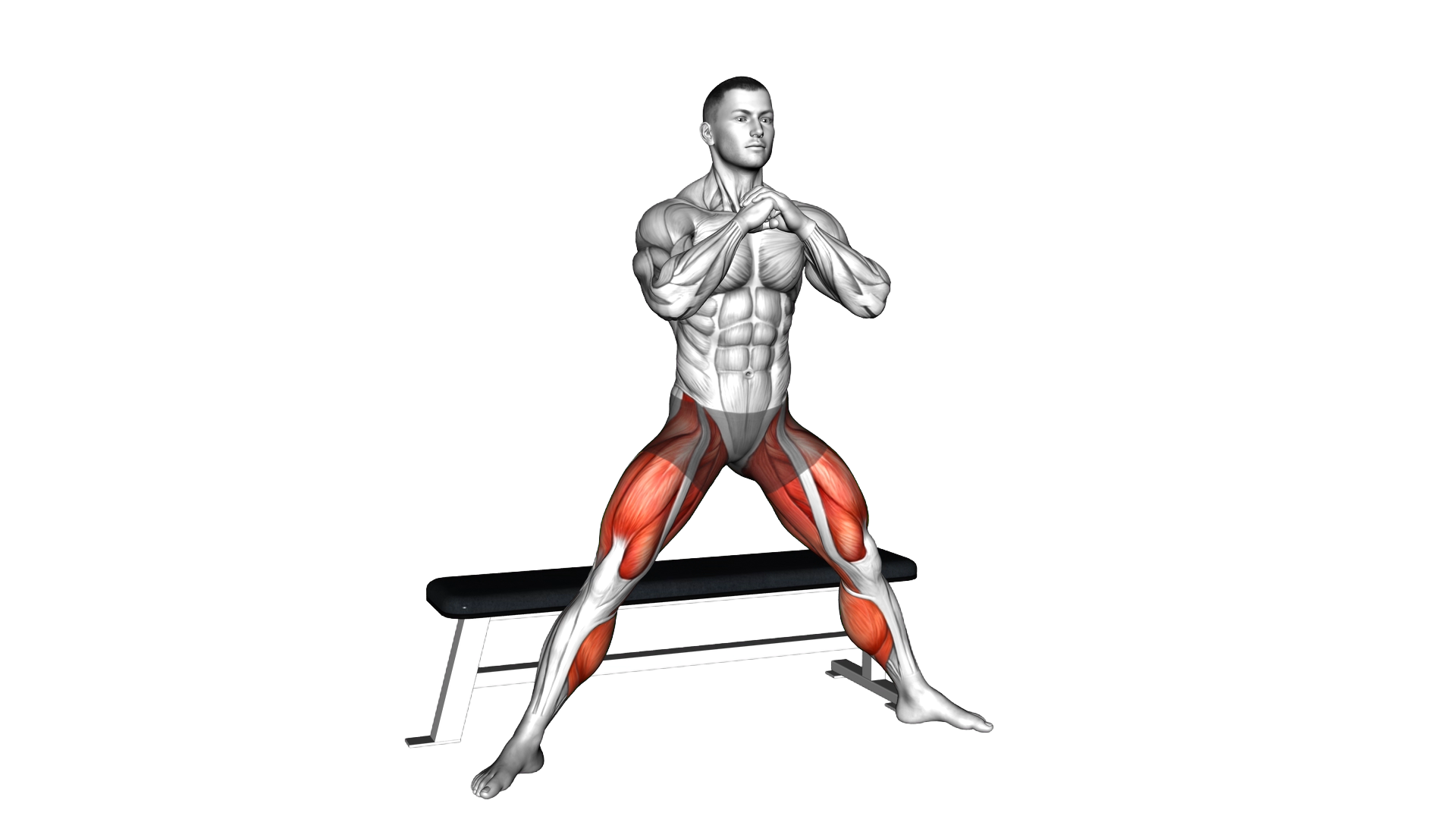 Side Bench Squat exercise demonstration