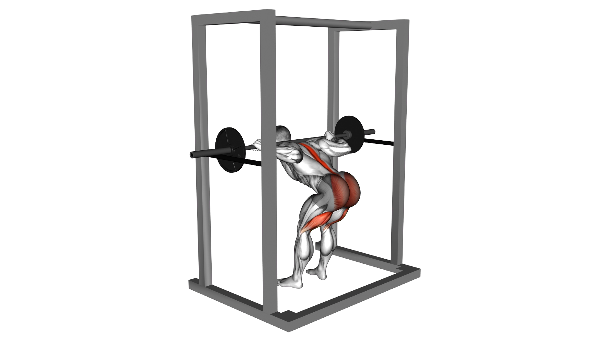 Barbell Pin Good Morning exercise demonstration