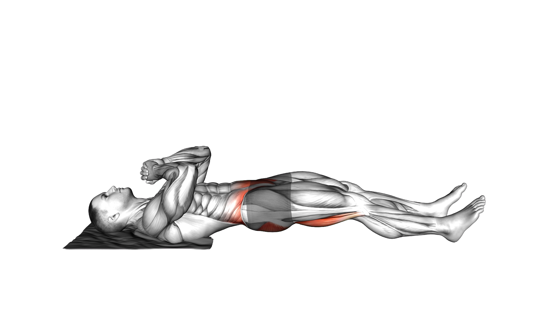 Reverse Sliding Leg Curl on Floor with Towel exercise demonstration
