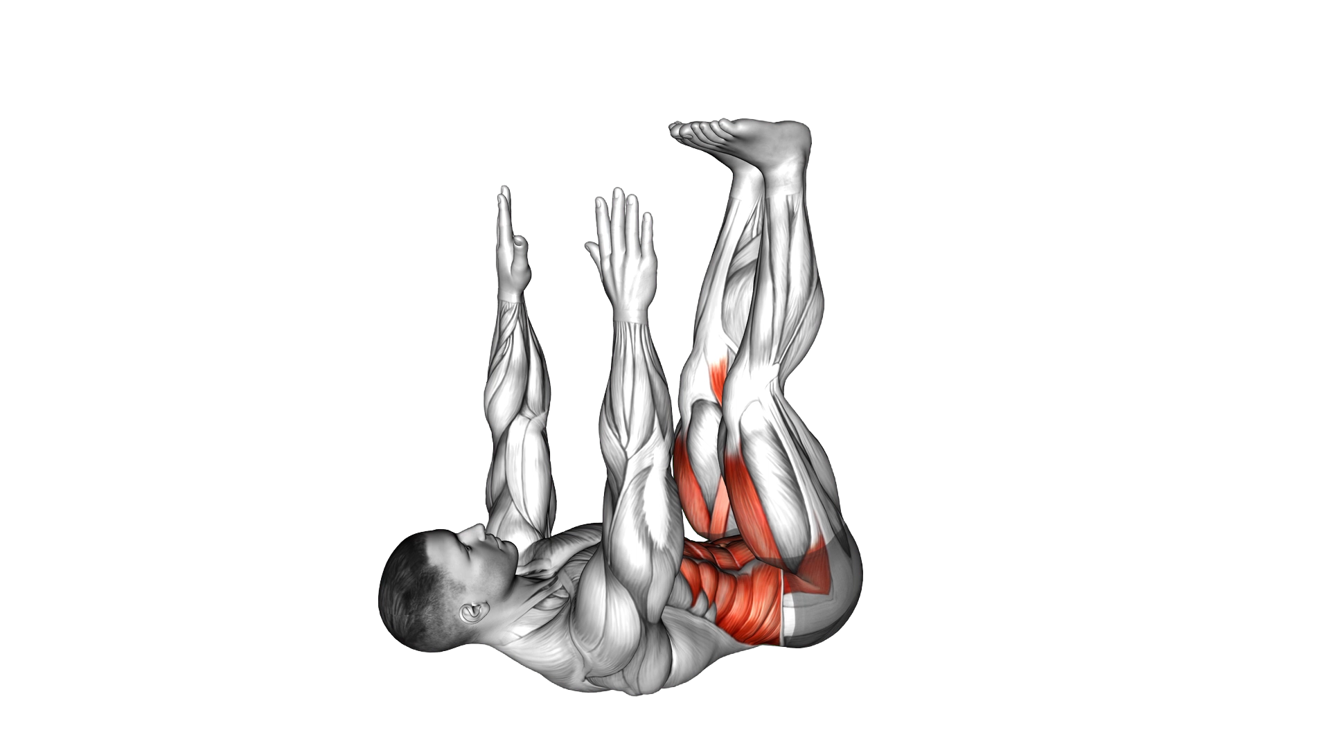 Opposite Crunch exercise demonstration