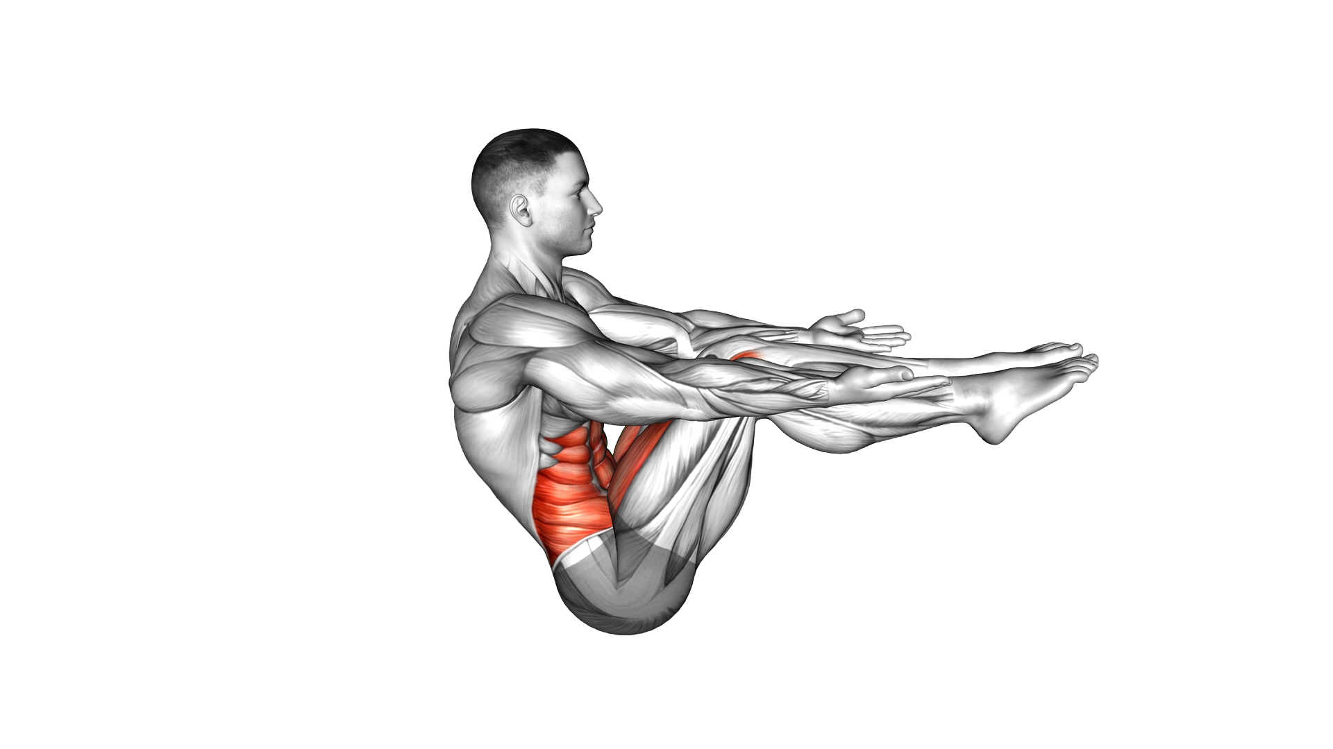V Sit Toe Tap exercise demonstration