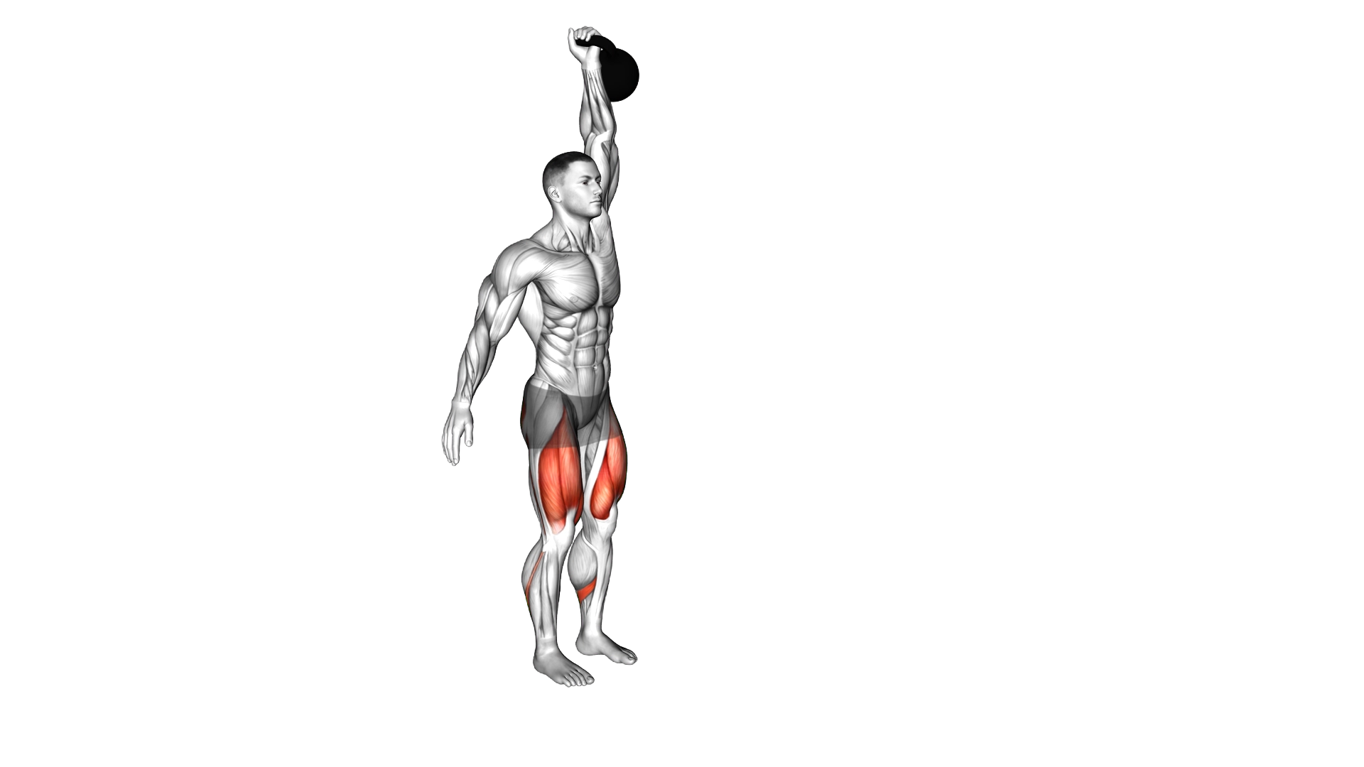 Kettlebell Single Arm Overhead Lunge exercise demonstration