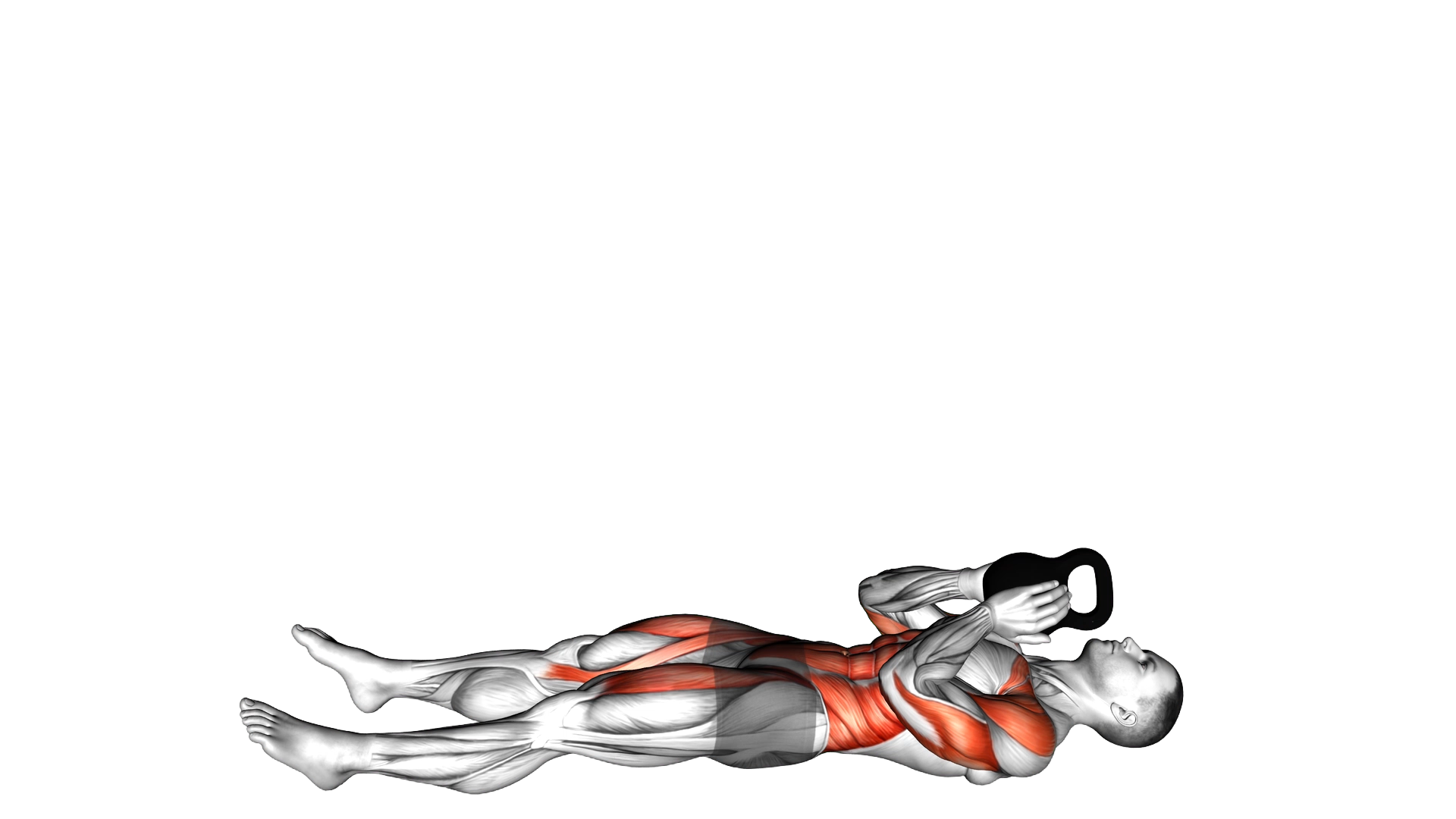 Kettlebell Sit Up Press exercise demonstration