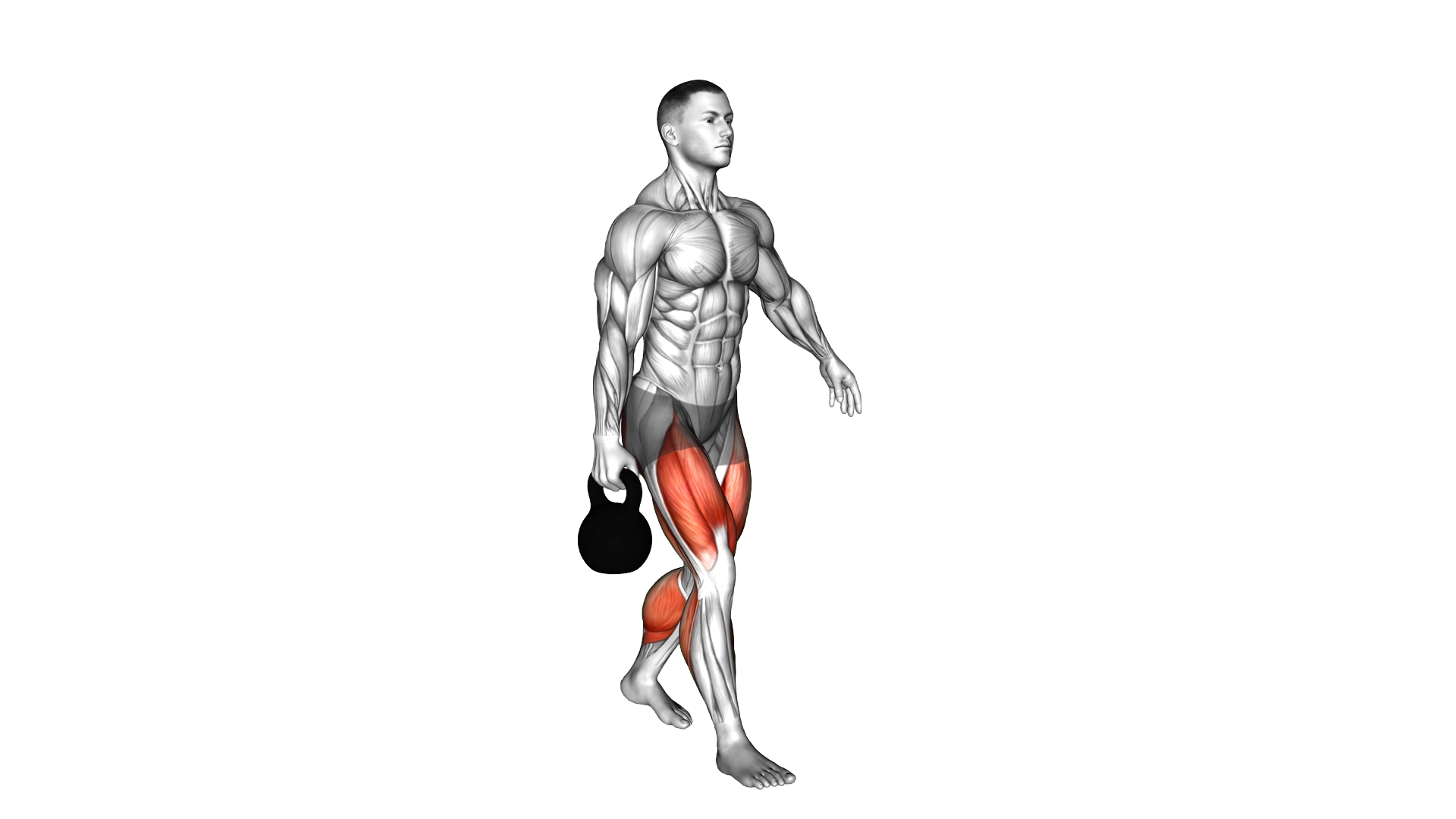 Kettlebell Unilateral Farmers Walk exercise demonstration